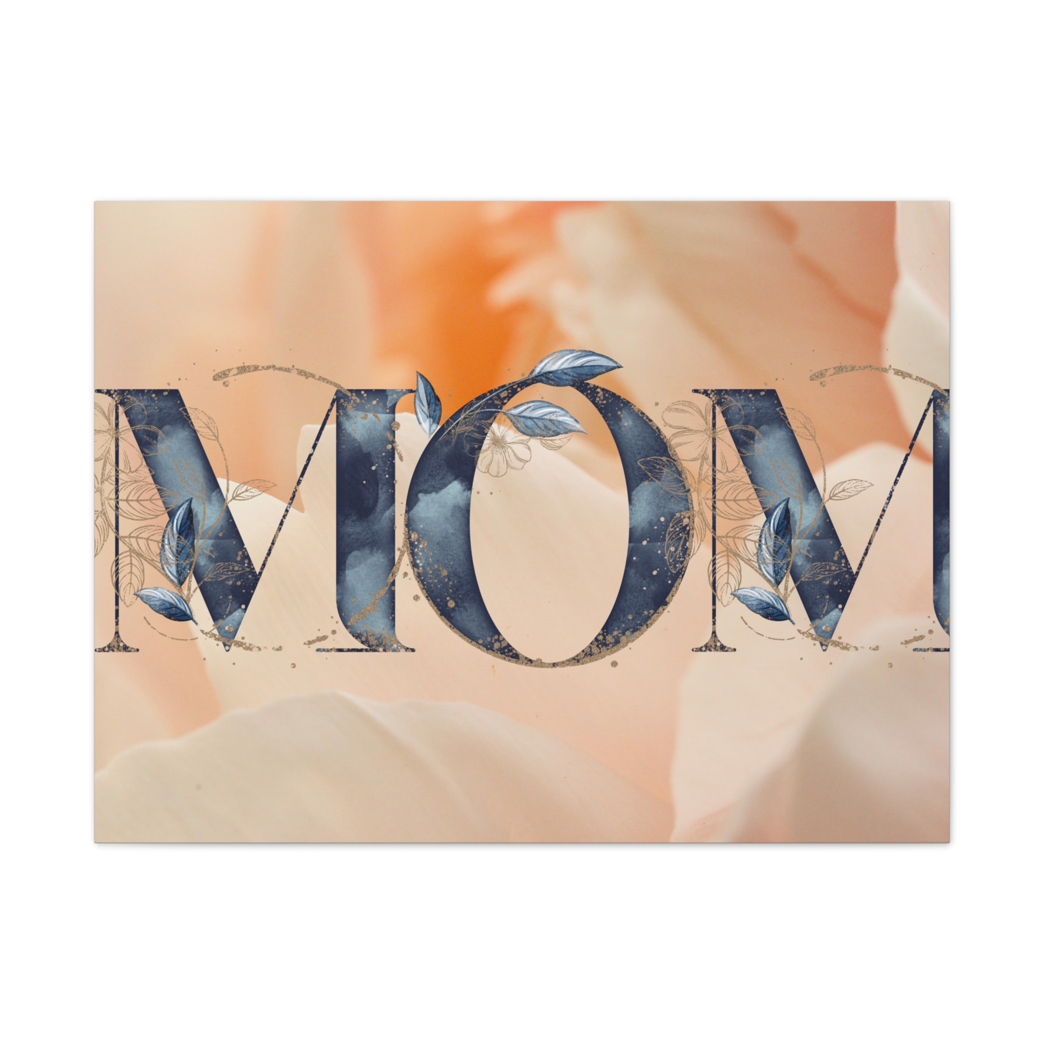Floral Mom Canvas Art, Home Decor, Gift for Mom, Wall Art, Gift for Mom, Decoration