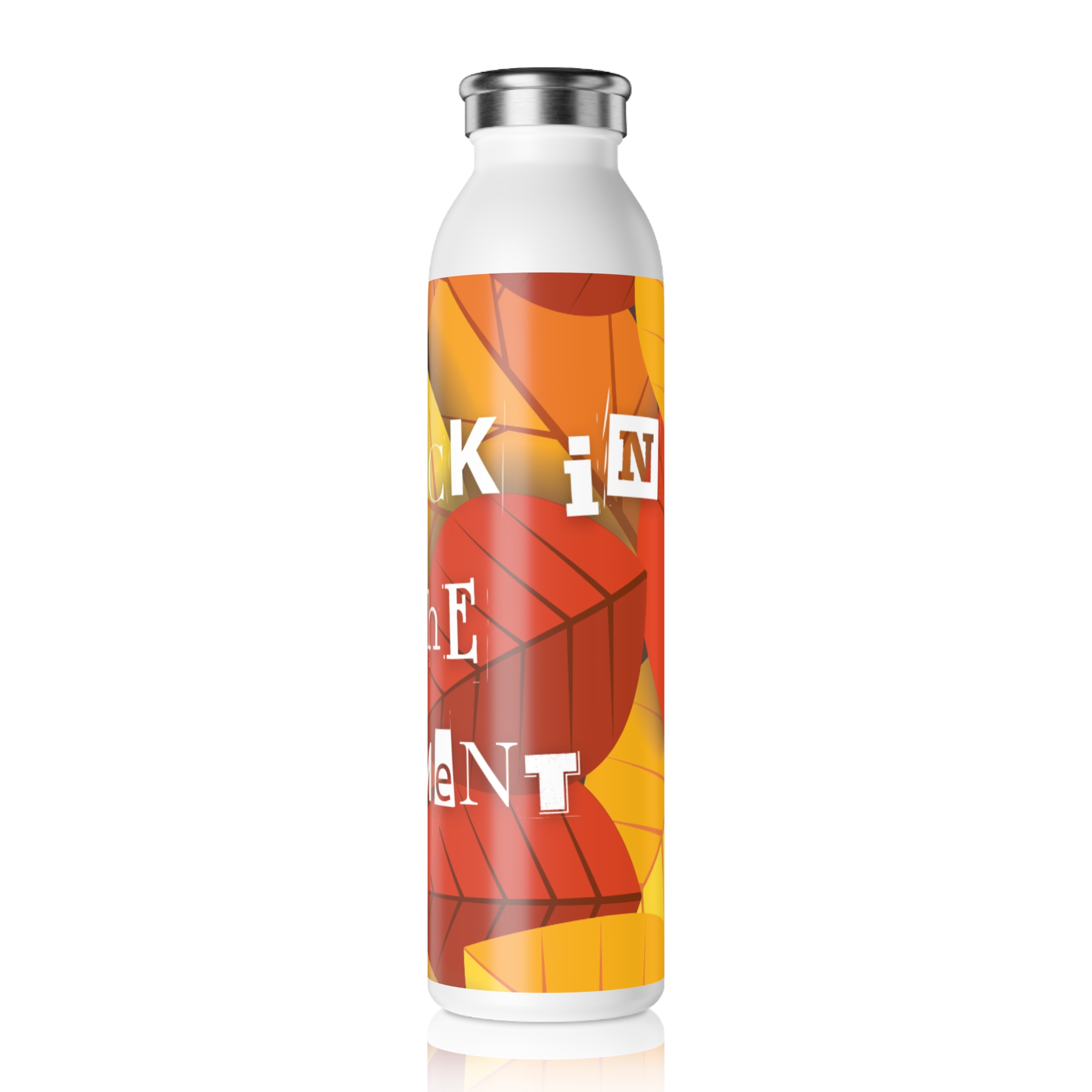 Autumn-Inspired Slim Water Bottle - Drink in the Moment, Perfect for Yoga, Hiking, Gifts for Outdoor Lovers, Eco-Friendly Hydration - Image 3