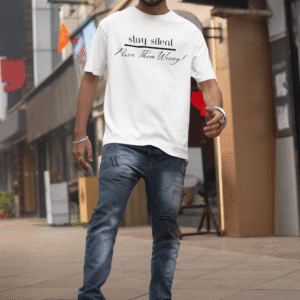 Stay Silent Prove Them Wrong Champion T-Shirt, Motivational Tee, Inspirational Shirt, Gift for Friends, Casual Wear, Everyday Comfort