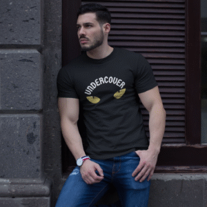 Undercover Cat Eyes Tee, Funny T-Shirt, Cat Lover Gift, Casual Wear, Unique Graphic Tee, Pet Lover Apparel, Gift for Him