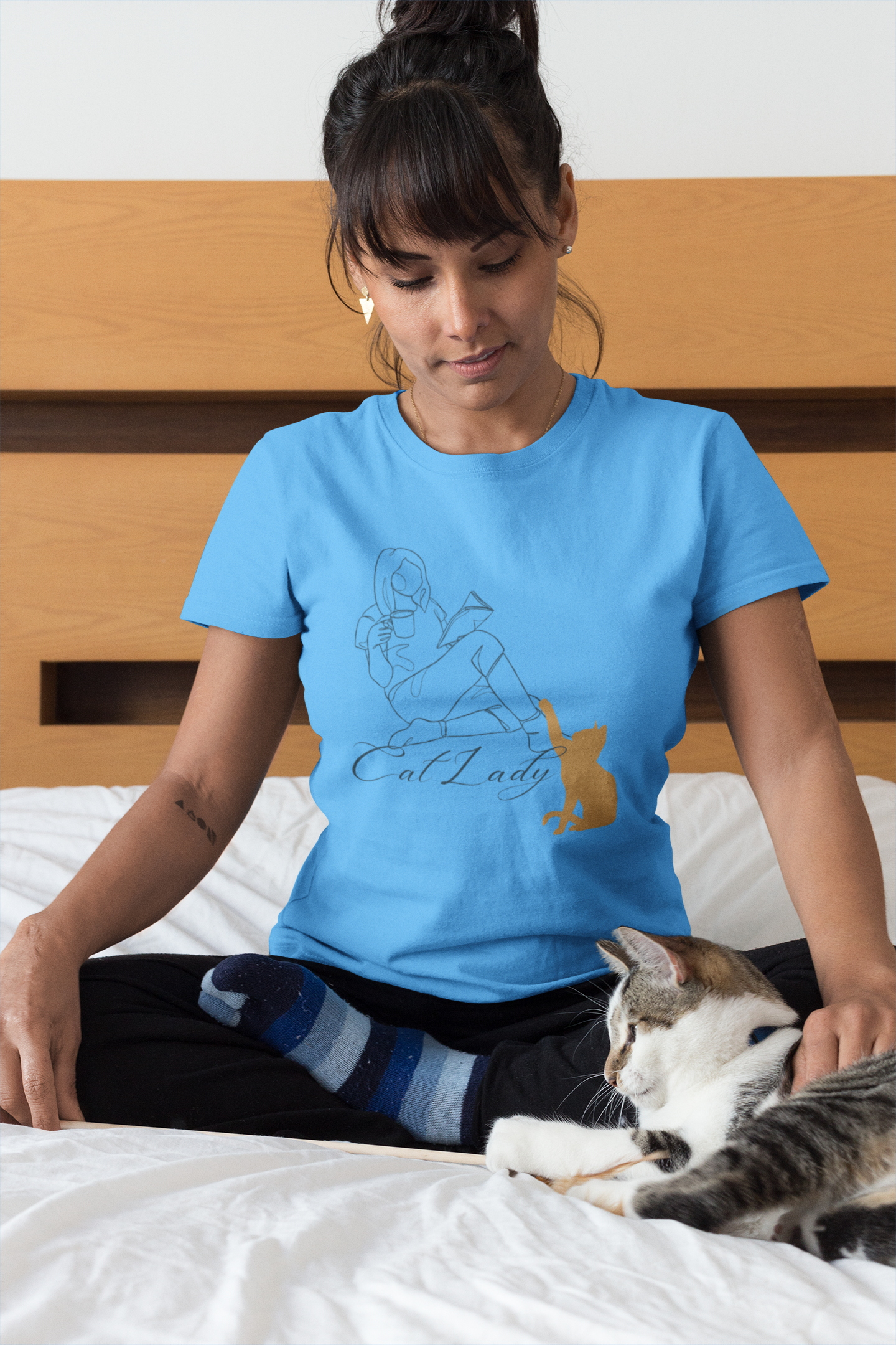Cat Lady Ultra Cotton Tee, Cat Lover Gift, Pet Owner's Shirt, Unique Casual Tee, Gift for Her, Cute Animal Tee, Animal Lover T-Shirt