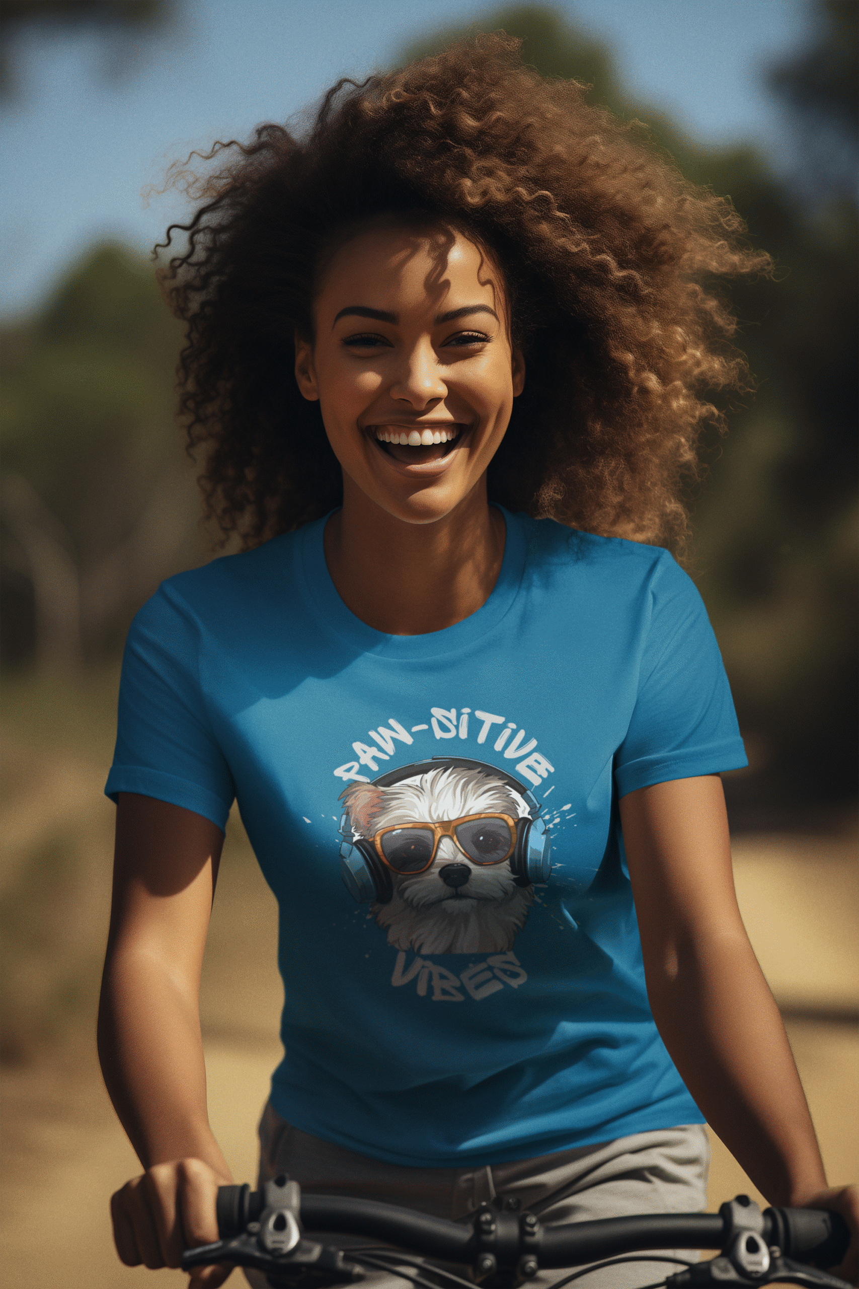 Positive Vibes Dog Tee - Cute Pet Lover Tee, Animal Lover Gift, Unisex Party Top, Fun Dog Apparel, Summer Casual Wear, T-Shirt for Women