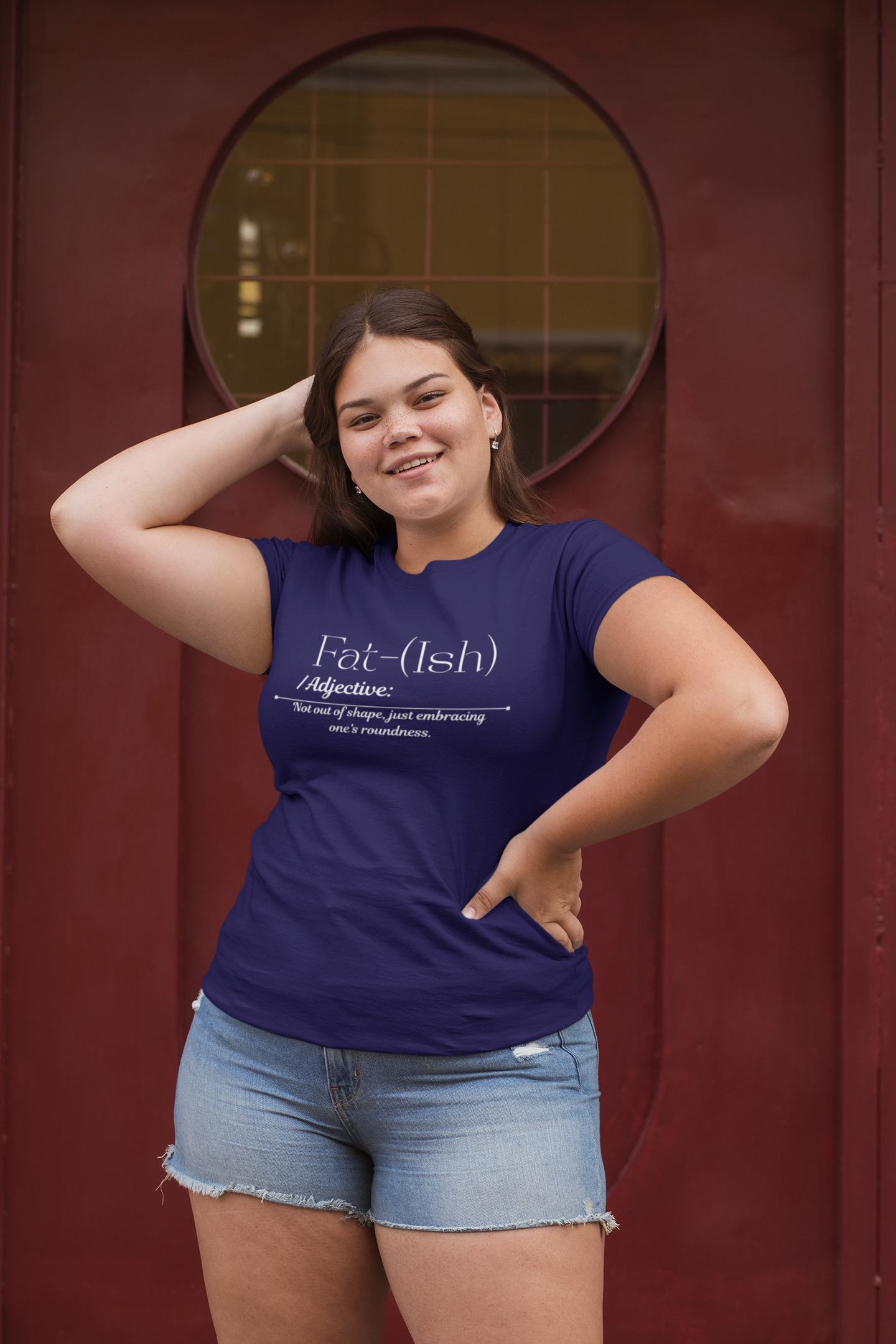 Fat-(Ish) Unisex Jersey Tee, Body Positivity Shirt, Relaxed Fit T-Shirt, Motivational Quote Tee, Gift for Her, Plus Size Fashion, Gift foe Women - Image 2