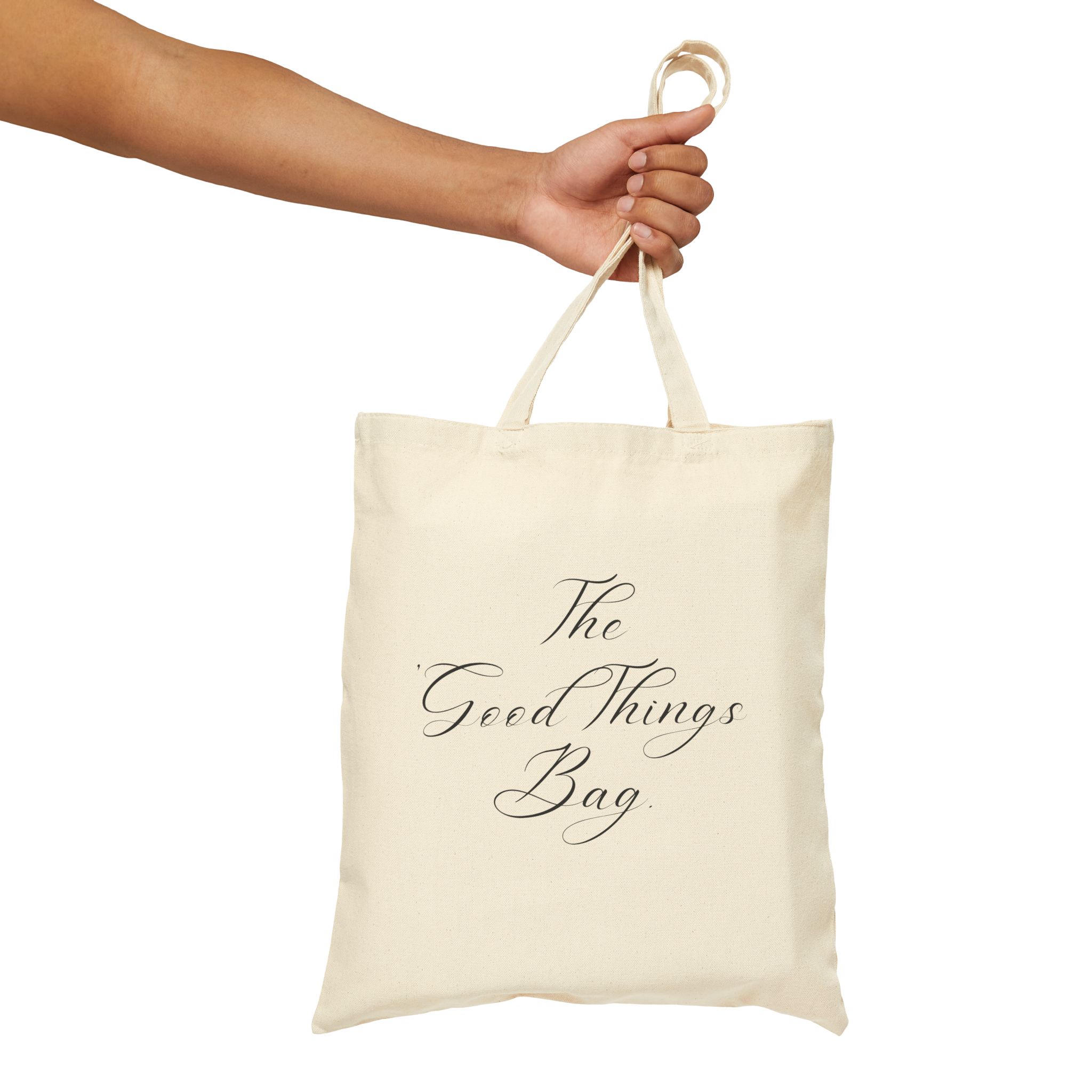 The Good Things Canvas Tote Bag | Eco-Friendly Grocery Bag | Reusable Shopping Tote | Gift for Her | Stylish Beach Bag | Floral Tote - Image 4