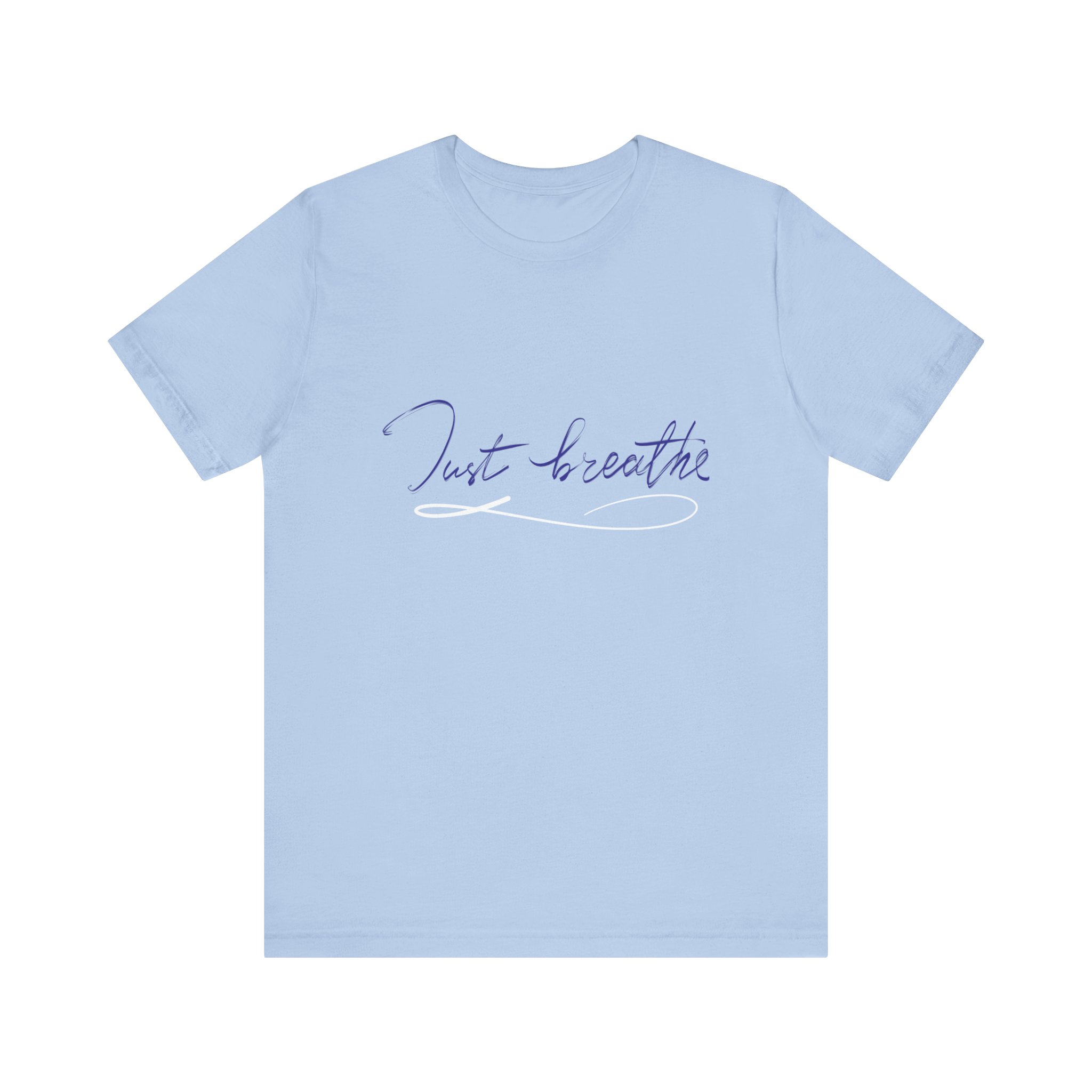 Breathe Inspirational Tee, Unisex Short Sleeve Shirt, Relaxed Fit T-Shirt, Mindfulness Apparel, Gift for Yoga Lovers, Self-Care Clothing - Image 14