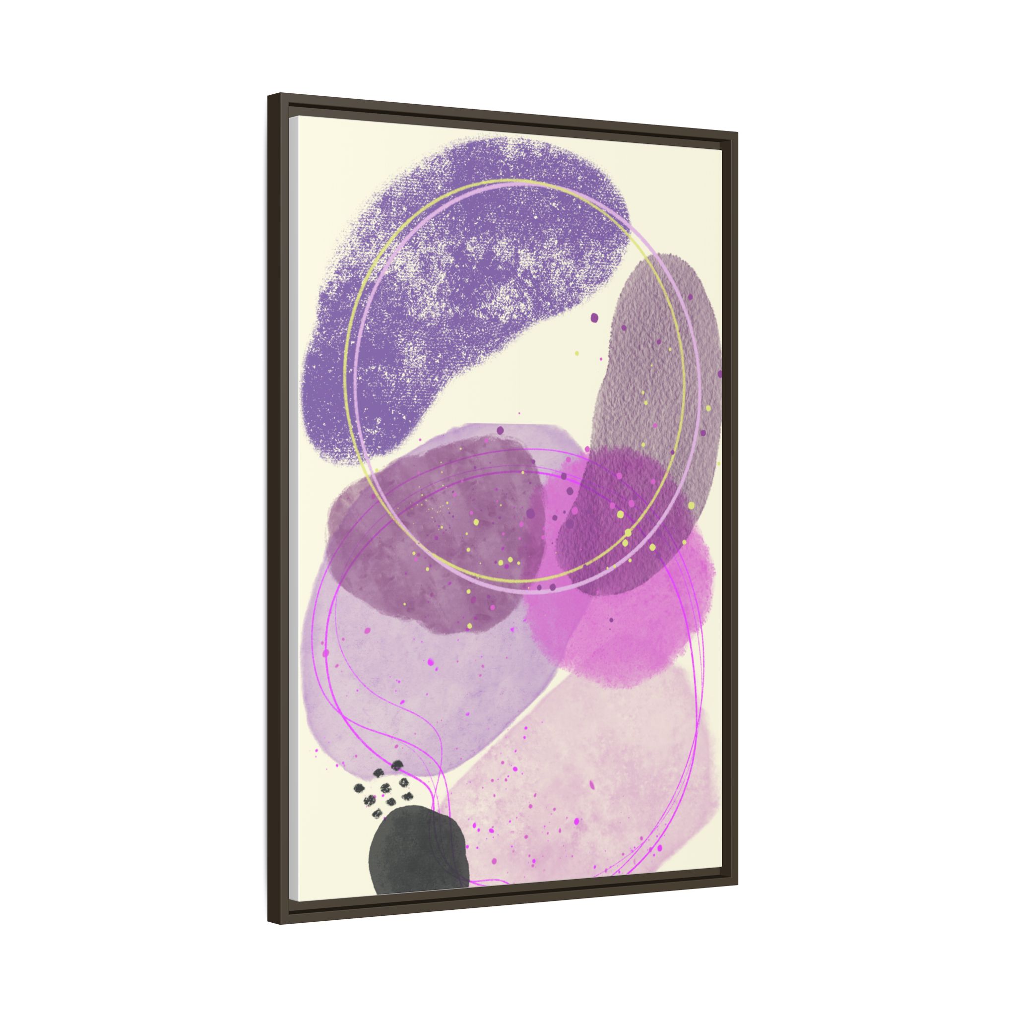 Framed Matte Canvas Art, Abstract Wall Decor, Boho Home Decoration, Stylish Gift for Art Lovers, Modern Living Room Accent - Image 6