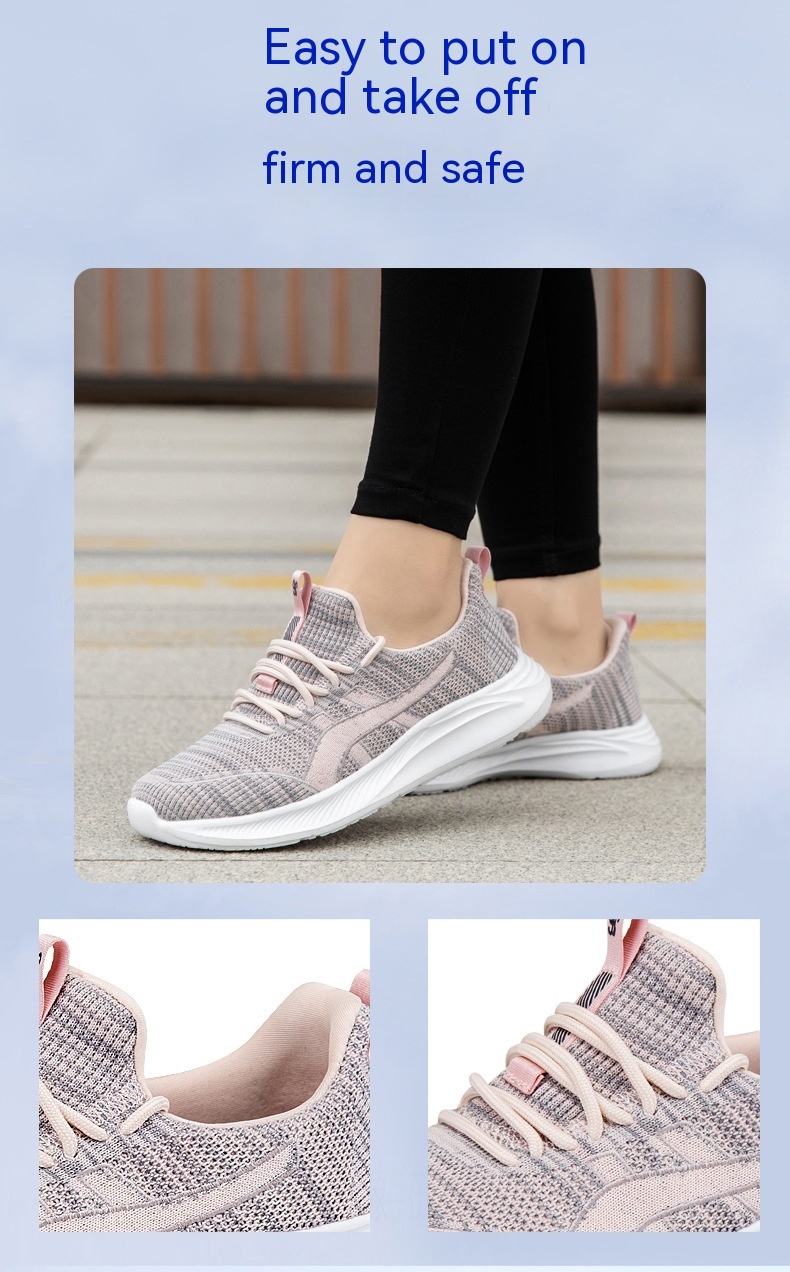 Fly-knit Soft Bottom Non-slip Sneakers for Women - Image 8
