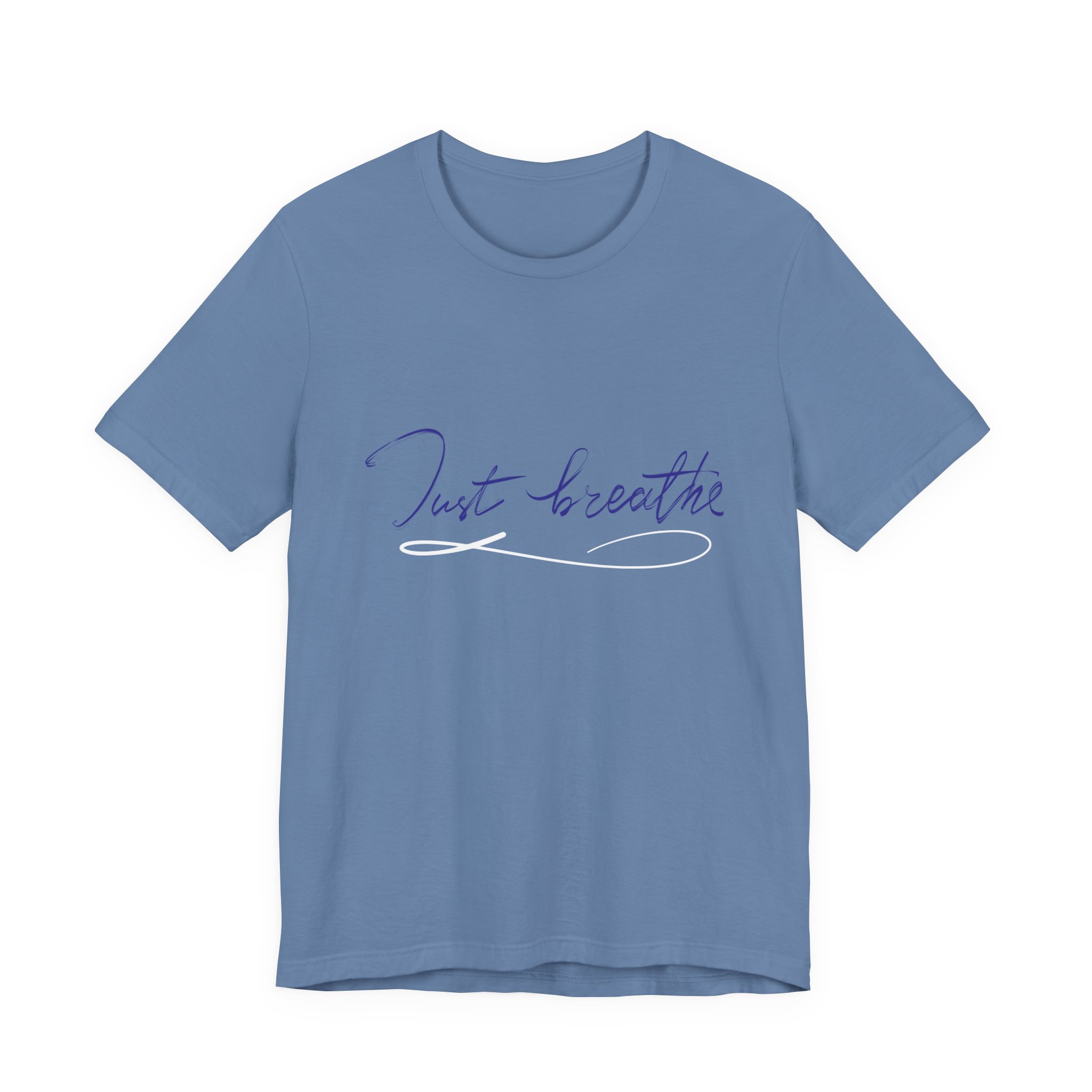 Breathe Inspirational Tee, Unisex Short Sleeve Shirt, Relaxed Fit T-Shirt, Mindfulness Apparel, Gift for Yoga Lovers, Self-Care Clothing - Image 24