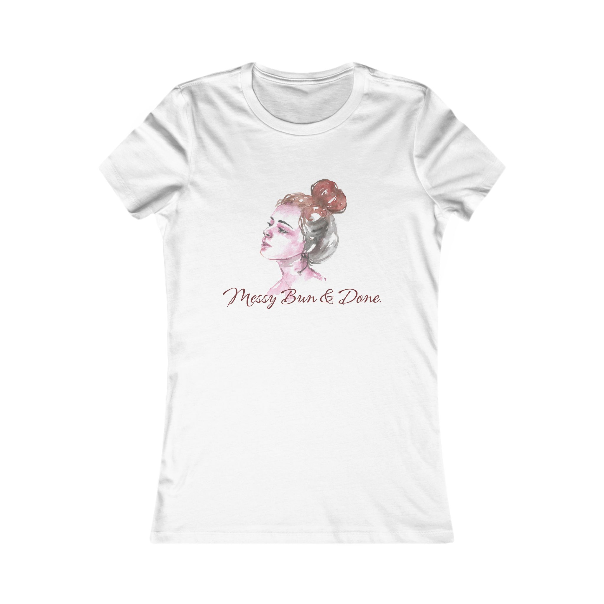 Messy Bun & Done Women's Tee, Casual Shirt for Busy Women, Gift for Mothers, Relaxed Fit Top, Everyday Wear, Cute Graphic Tee, T-Shirt for Women - Image 2