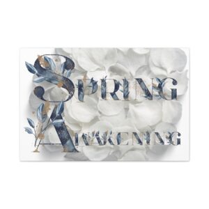 Spring Awakening Matte Canvas Art, Floral Wall Decor, Minimalist Home Decor, Gift for Spring, Nature-Inspired Art