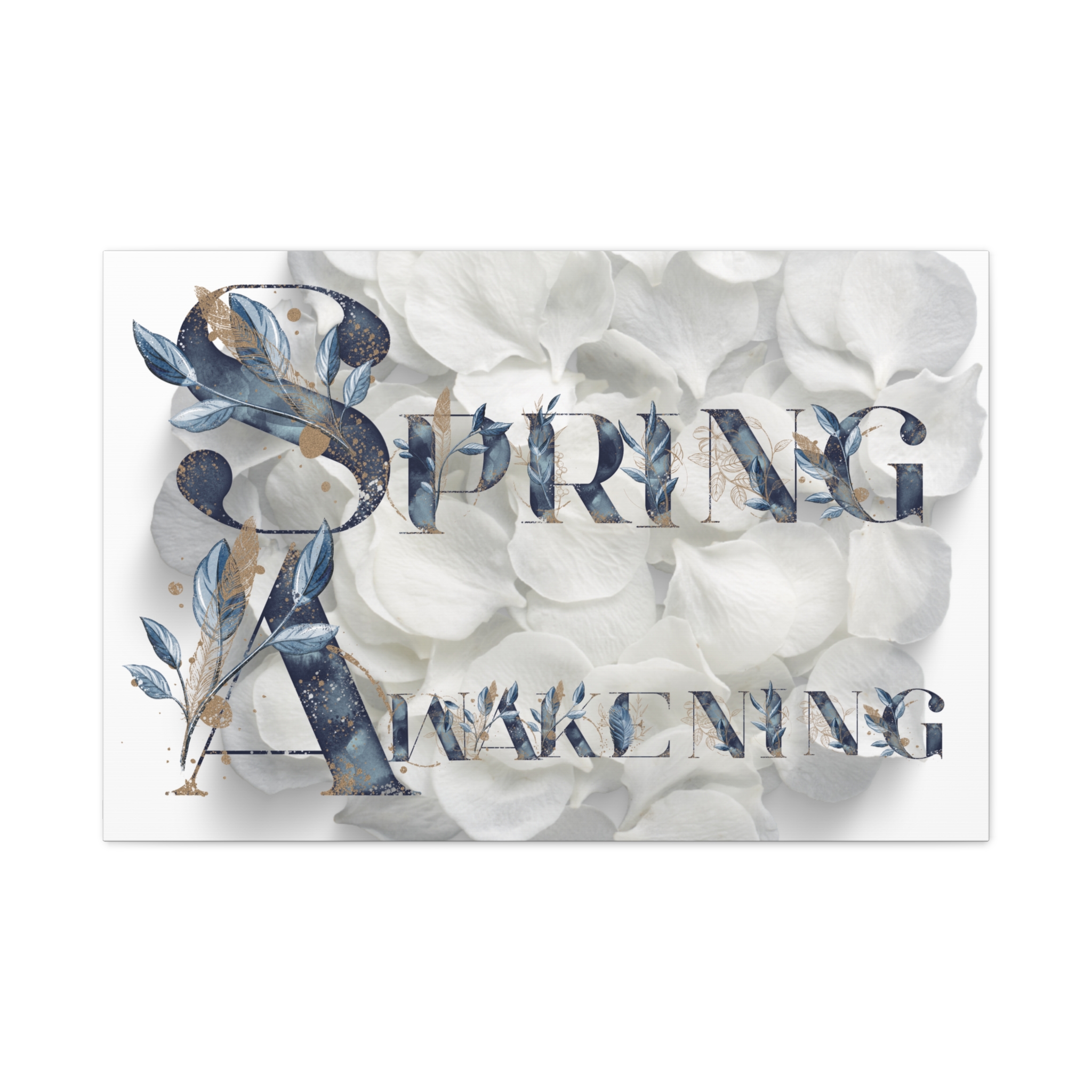Spring Awakening Matte Canvas Art, Floral Wall Decor, Minimalist Home Decor, Gift for Spring, Nature-Inspired Art