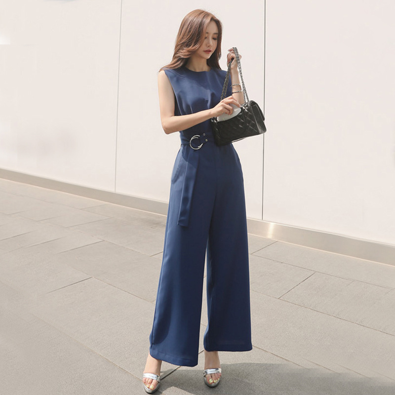 Women's Round Neck Short Sleeve Jumpsuit - Image 2