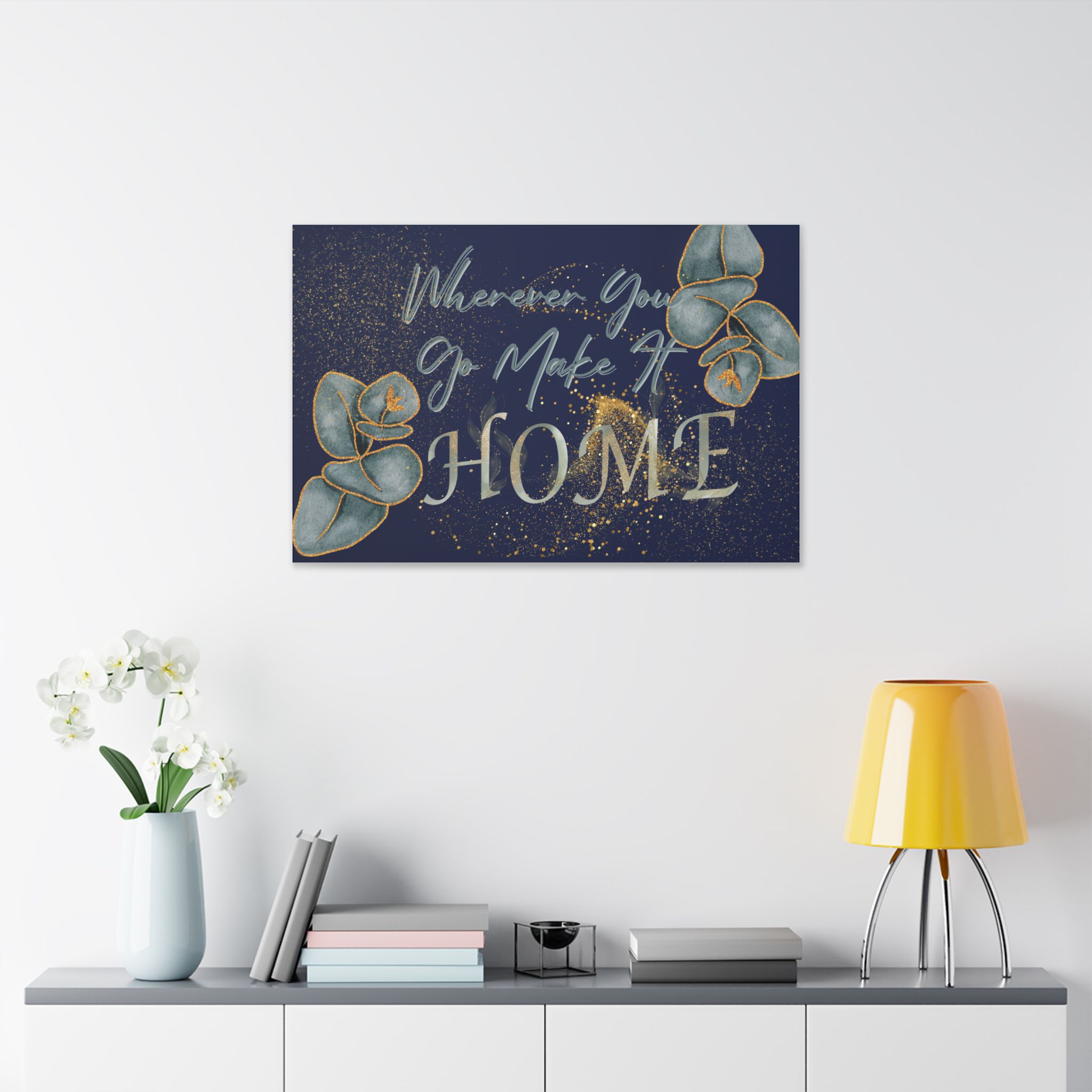 Home Inspirational Wall Art, Motivational Canvas Print, Botanical Decor, Gift for Housewarming, Modern Living Room Decoration - Image 3