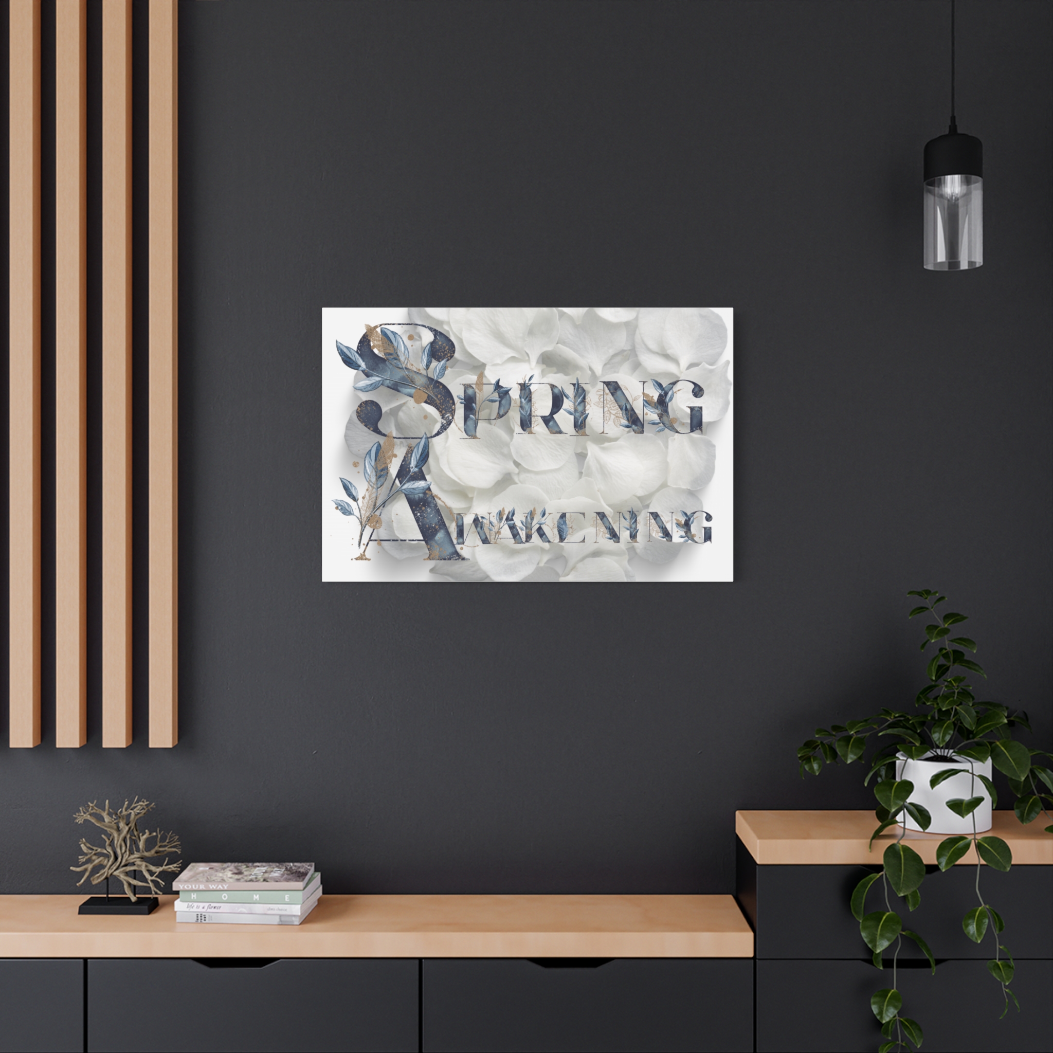 Spring Awakening Matte Canvas Art, Floral Wall Decor, Minimalist Home Decor, Gift for Spring, Nature-Inspired Art - Image 4