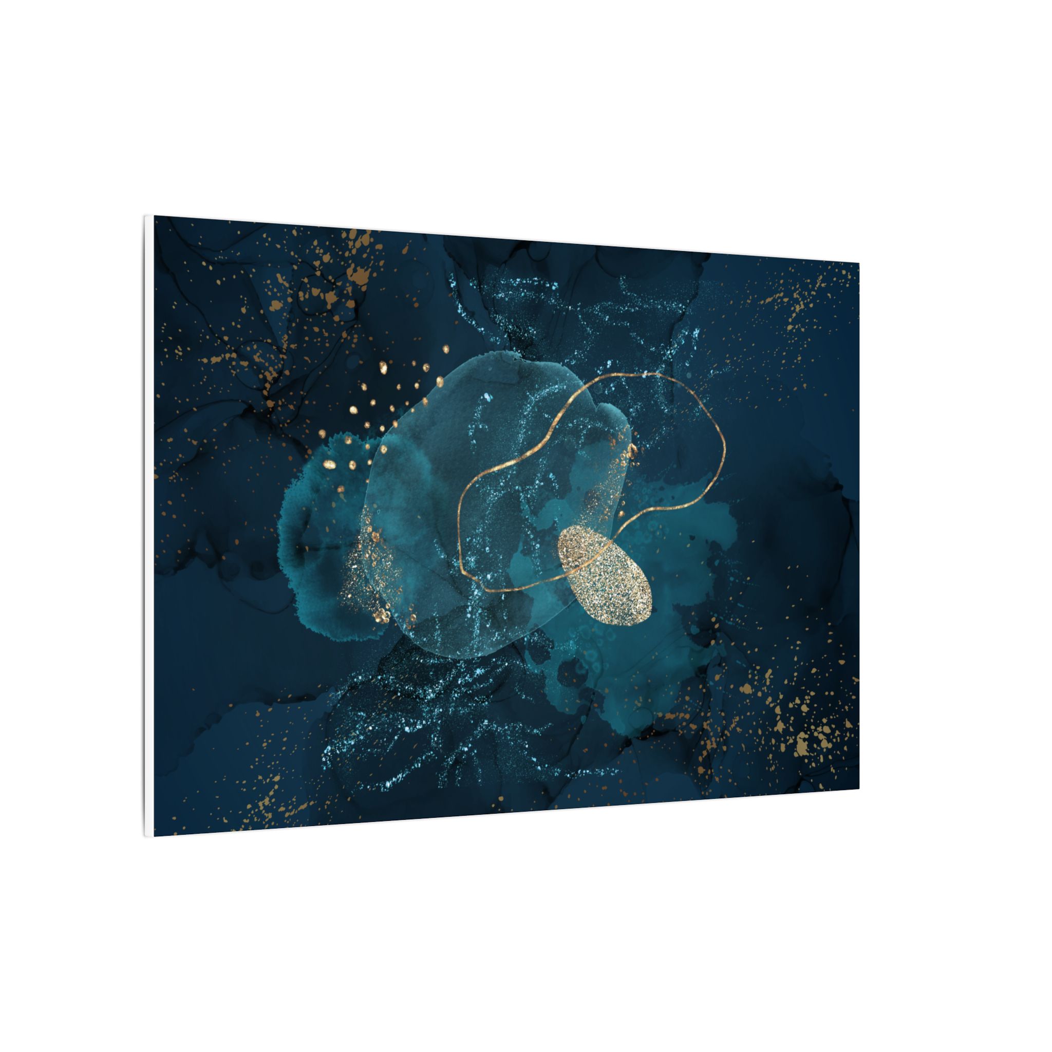 Elegant Blue Abstract Canvas Art Print, Modern Home Decor, Gallery Wall Art, Gift for Her, Office Wall Decor, Luxury Room Decor - Image 2