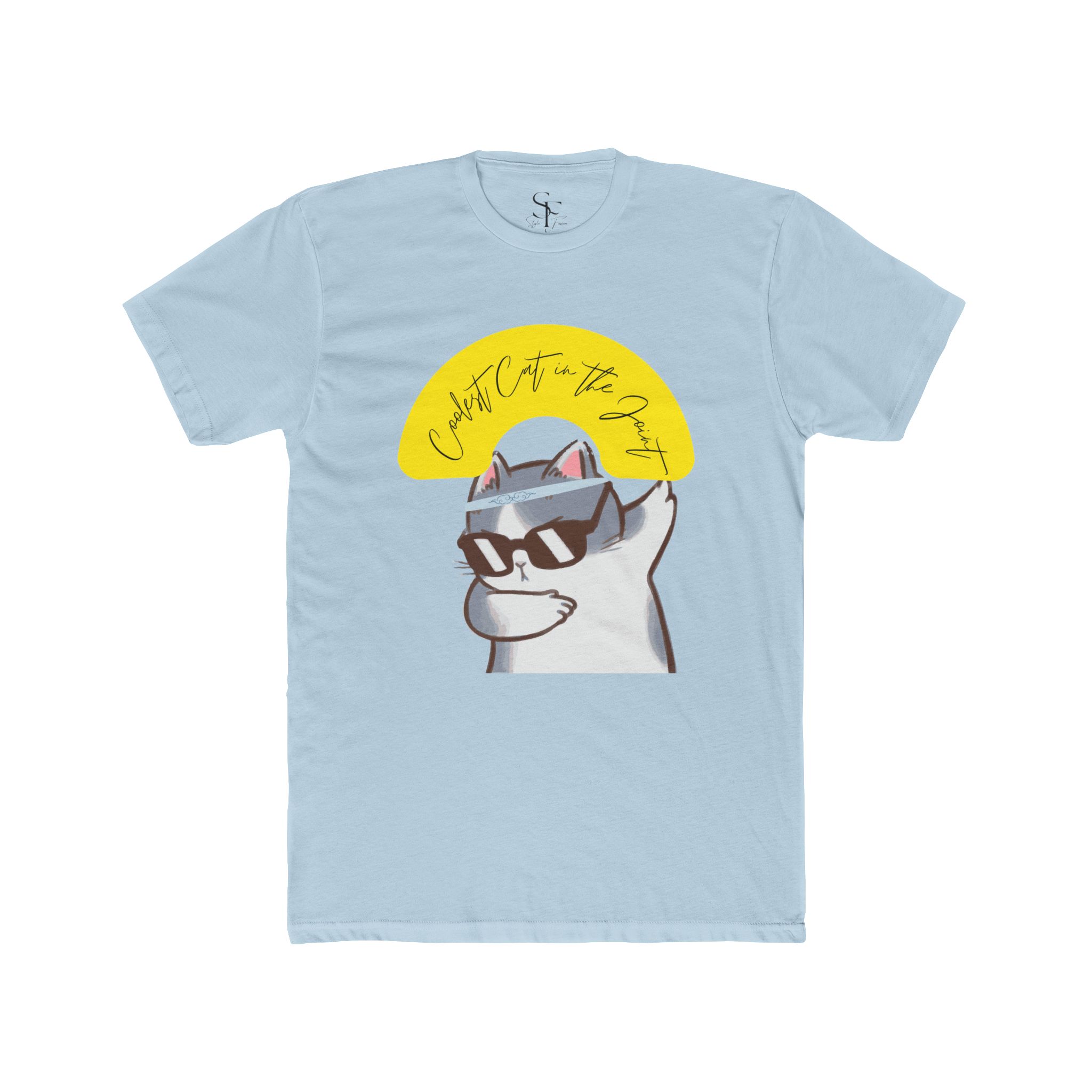 Cool Cat Summer Tee, Unisex Cotton Crew Tee, Funny Cat Shirt, Summer Vibes T-Shirt, Gift for Cat Lovers, Casual Wear, Men's T-Shirt - Image 20