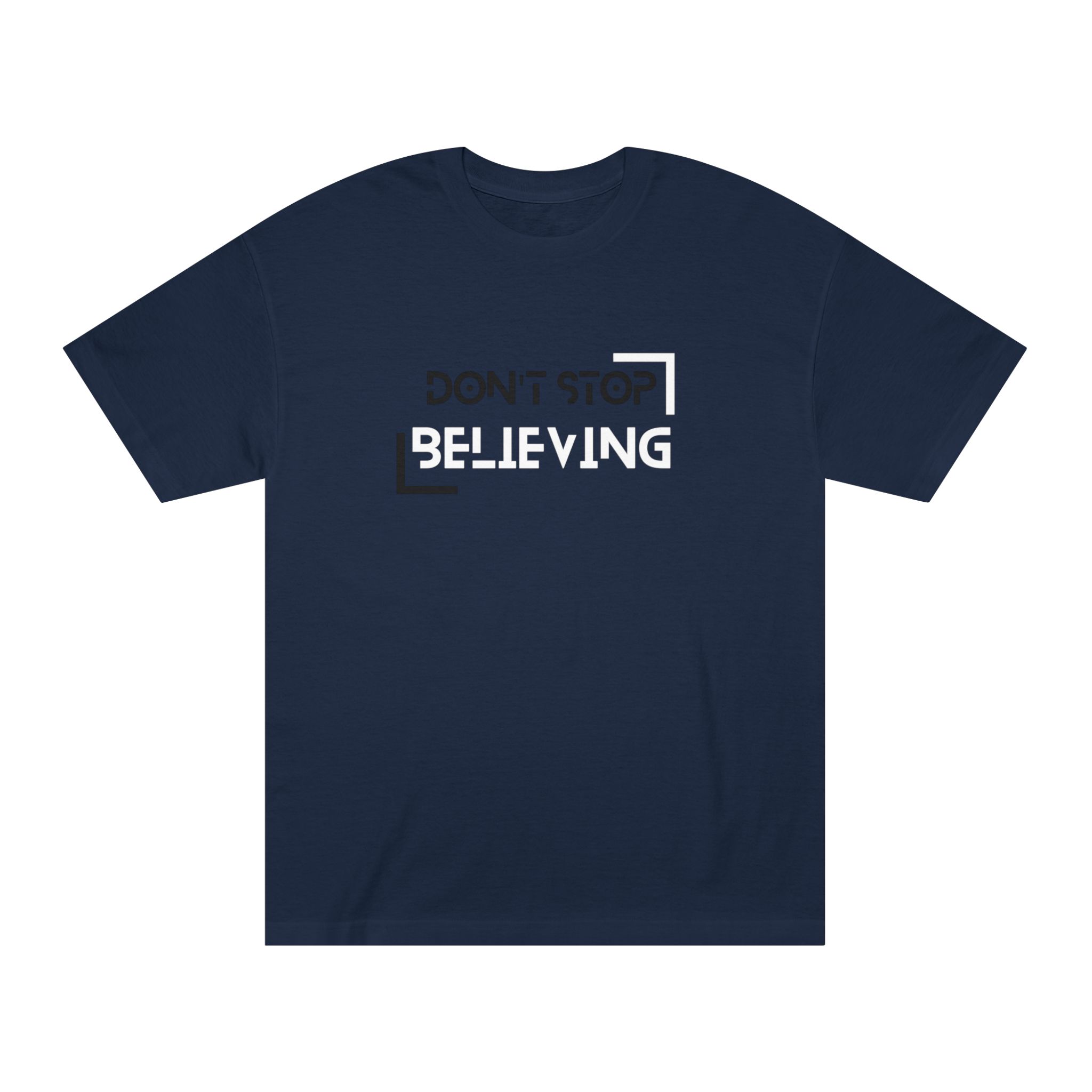 Don't Stop Believin' Unisex Classic Tee, Motivational T-Shirt, Inspirational Apparel, Gift for Music Lovers, Everyday Casual Wear, T-Shirt for Men and Women - Image 2