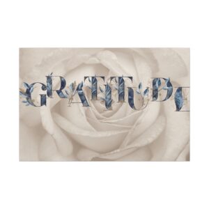 Elegant Gratitude Canvas Print, Inspirational Art, Home Decor, Gift for Her, Gallery Wall Decoration, Motivational Wall Art