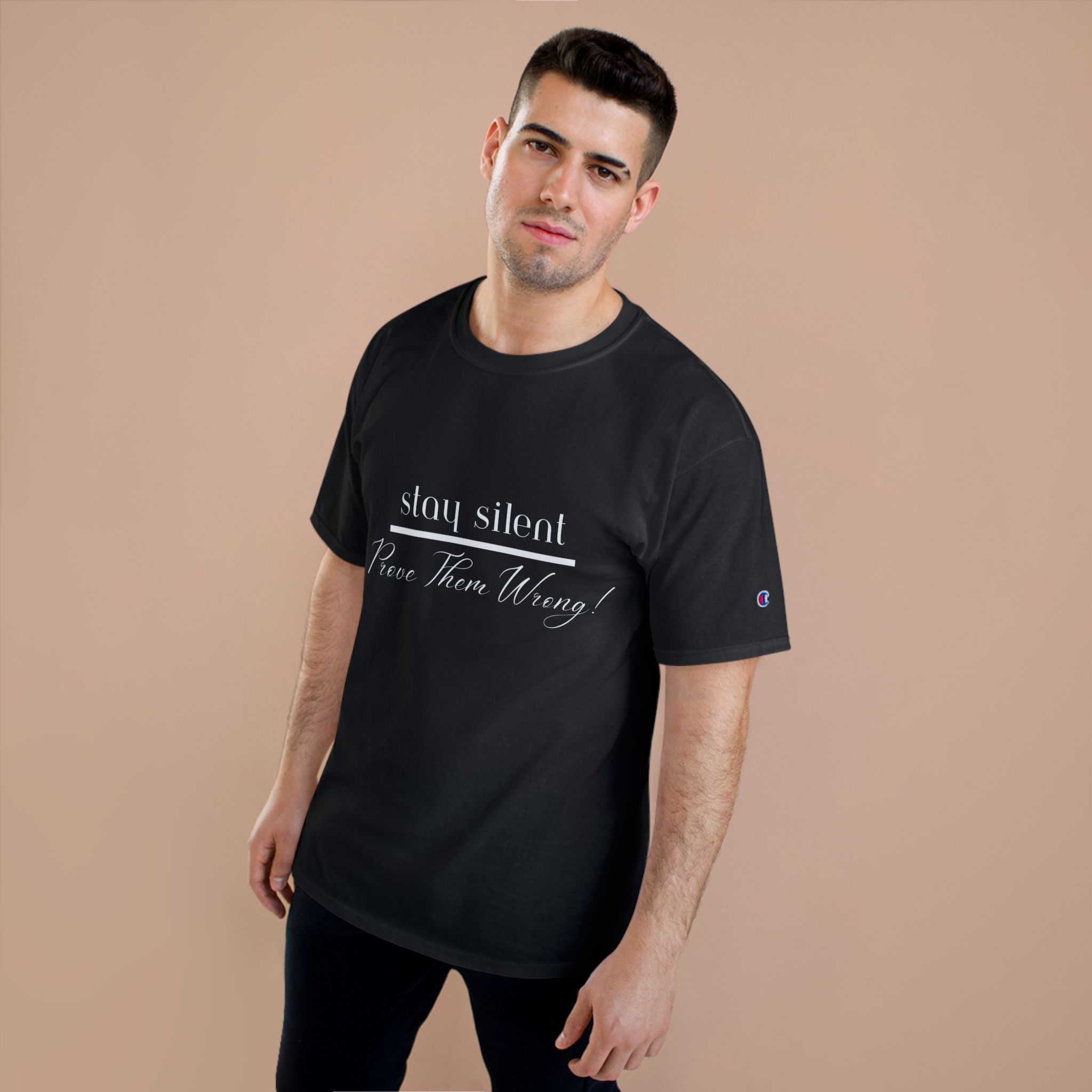 Stay Silent Champion T-Shirt, Motivational Tee, Casual Wear, Gift for Teens, Summer Fashion, Inspirational Quote, Unisex Tee, T-Shirt for Men and Women - Image 31