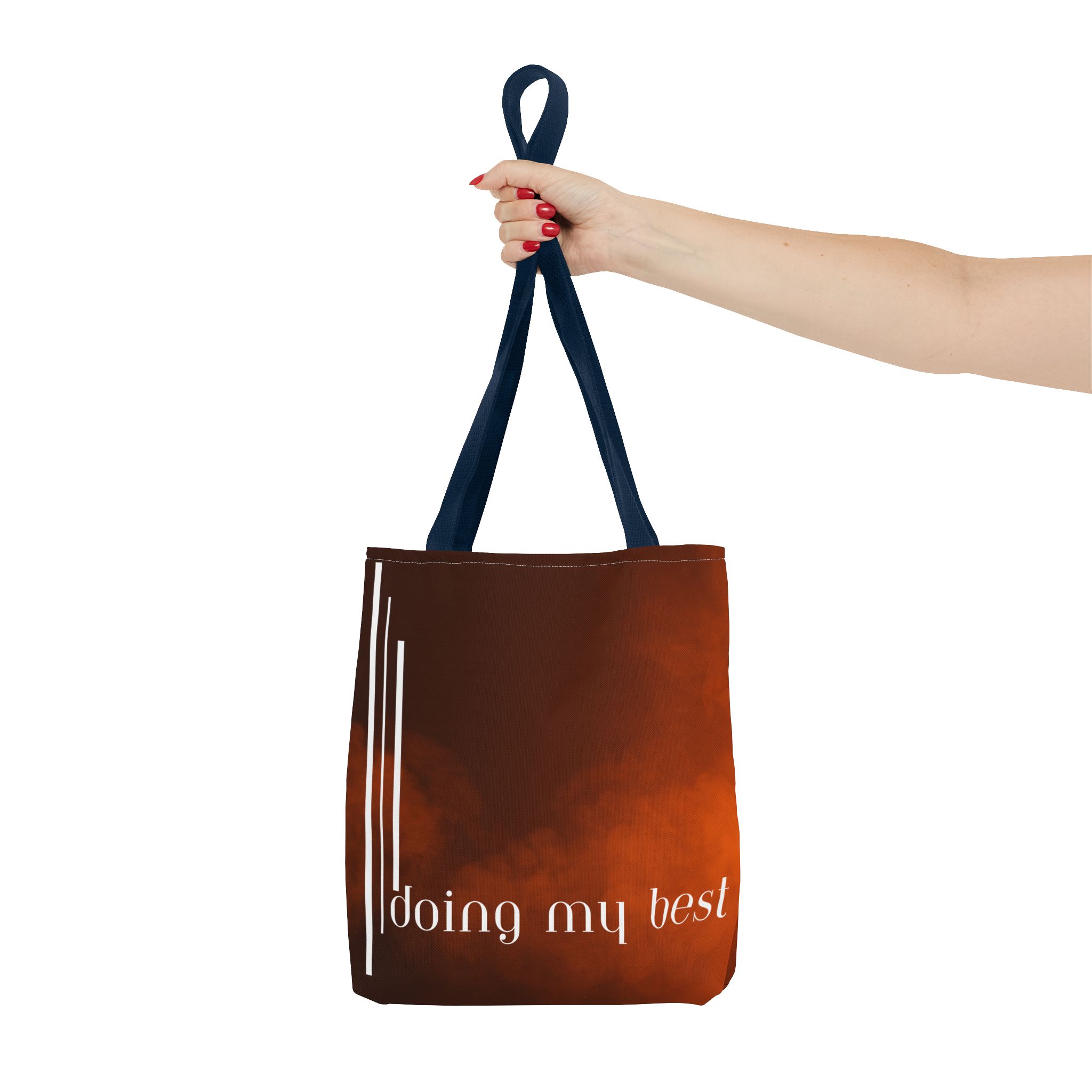 Bohemian Tote Bag - 'Doing My Best' All-Over Print | Eco-Friendly Fashion, Gift for Students, Daily Use, Boho Style, Motivational Bag - Image 59