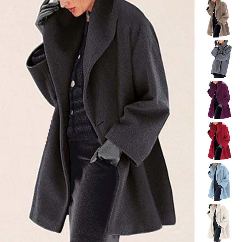 Women's Woolen Coat For Autumn And Winter