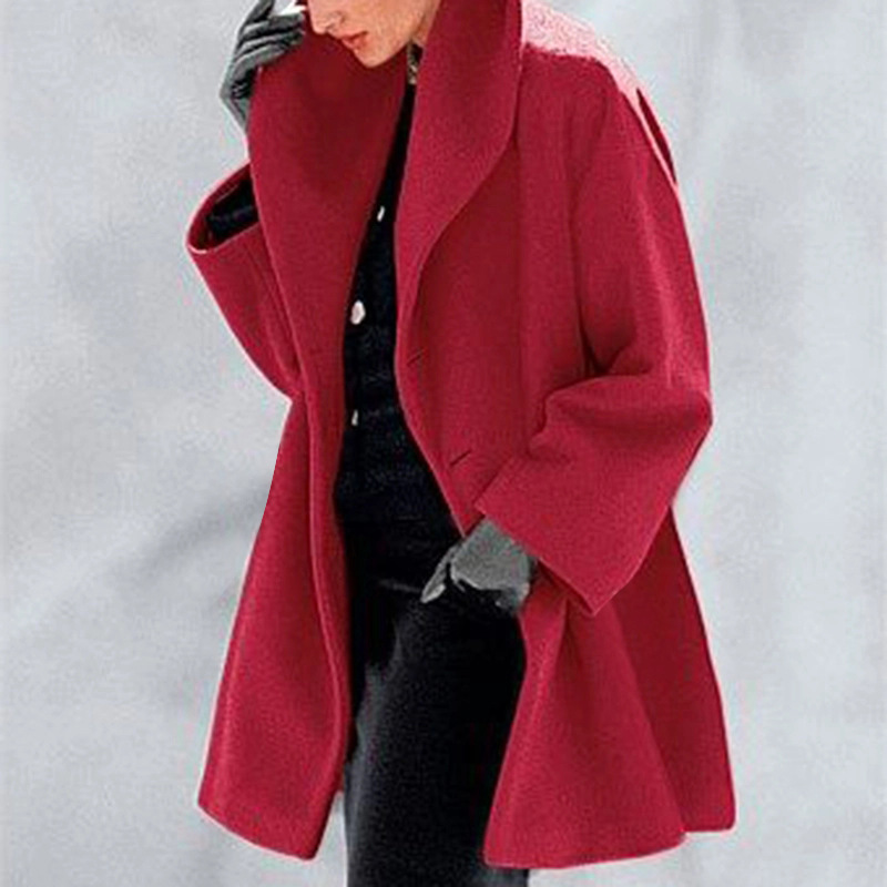 Women's Woolen Coat For Autumn And Winter - Image 4