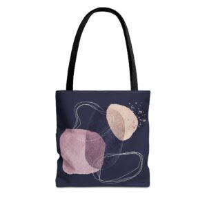 Chic Abstract Tote Bag for Everyday Use, Art Lover Gift, Stylish Shopping Bag, AOP Bag, Minimalist Canvas Tote