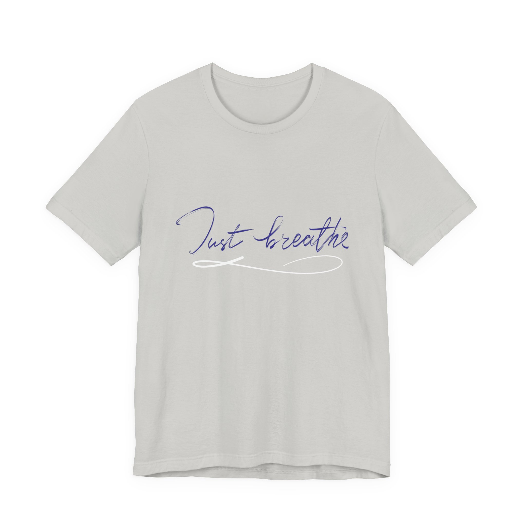 Breathe Inspirational Tee, Unisex Short Sleeve Shirt, Relaxed Fit T-Shirt, Mindfulness Apparel, Gift for Yoga Lovers, Self-Care Clothing - Image 12