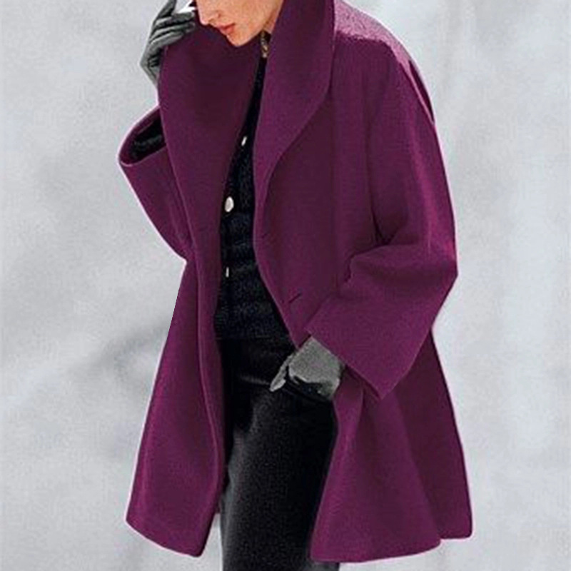 Women's Woolen Coat For Autumn And Winter - Image 6