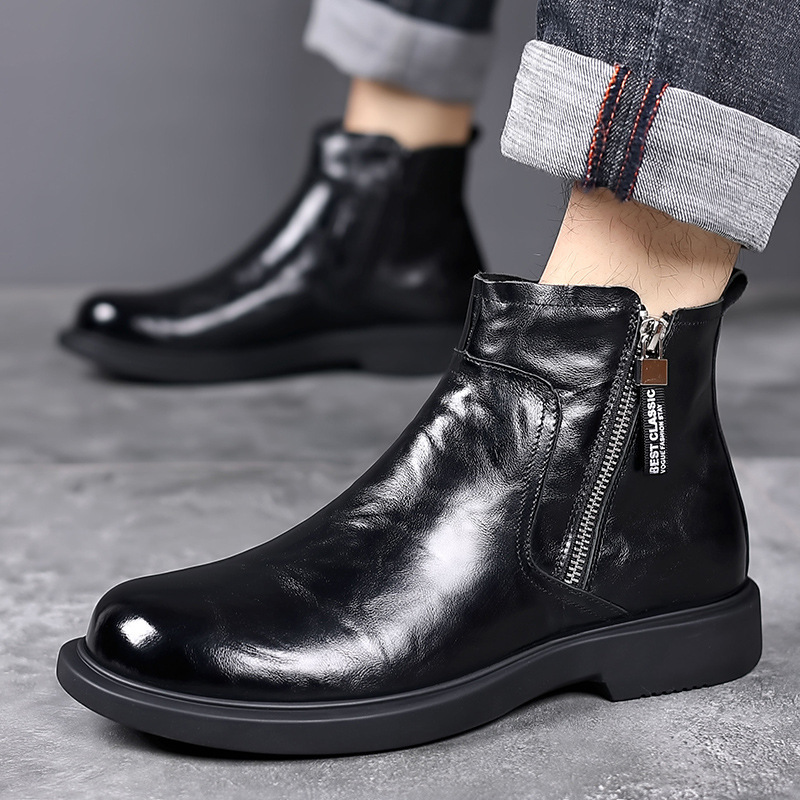 British Style Workwear Non-slip Breathable Men's Boots - Image 3