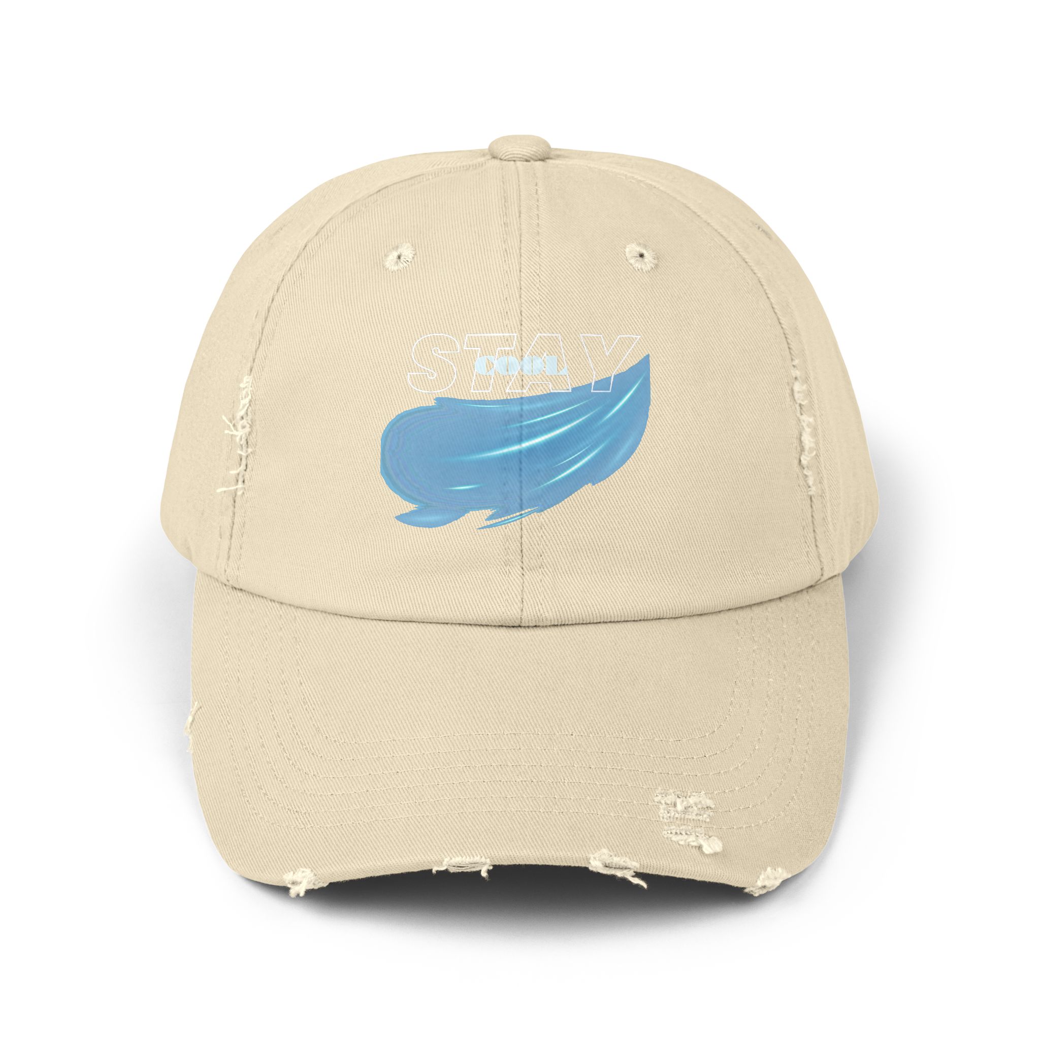 Stay Cool Distressed Cap, Casual Cap, Summer Accessory, Unisex Hat, Gift for Friends, Everyday Wear, Trendy Headwear - Image 12