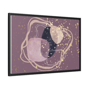 Abstract Framed Art Print, Modern Home Decor, Multi-color Matte Canvas, Wall Art, Stylish Gift for Art Lovers, Unique Room Accent