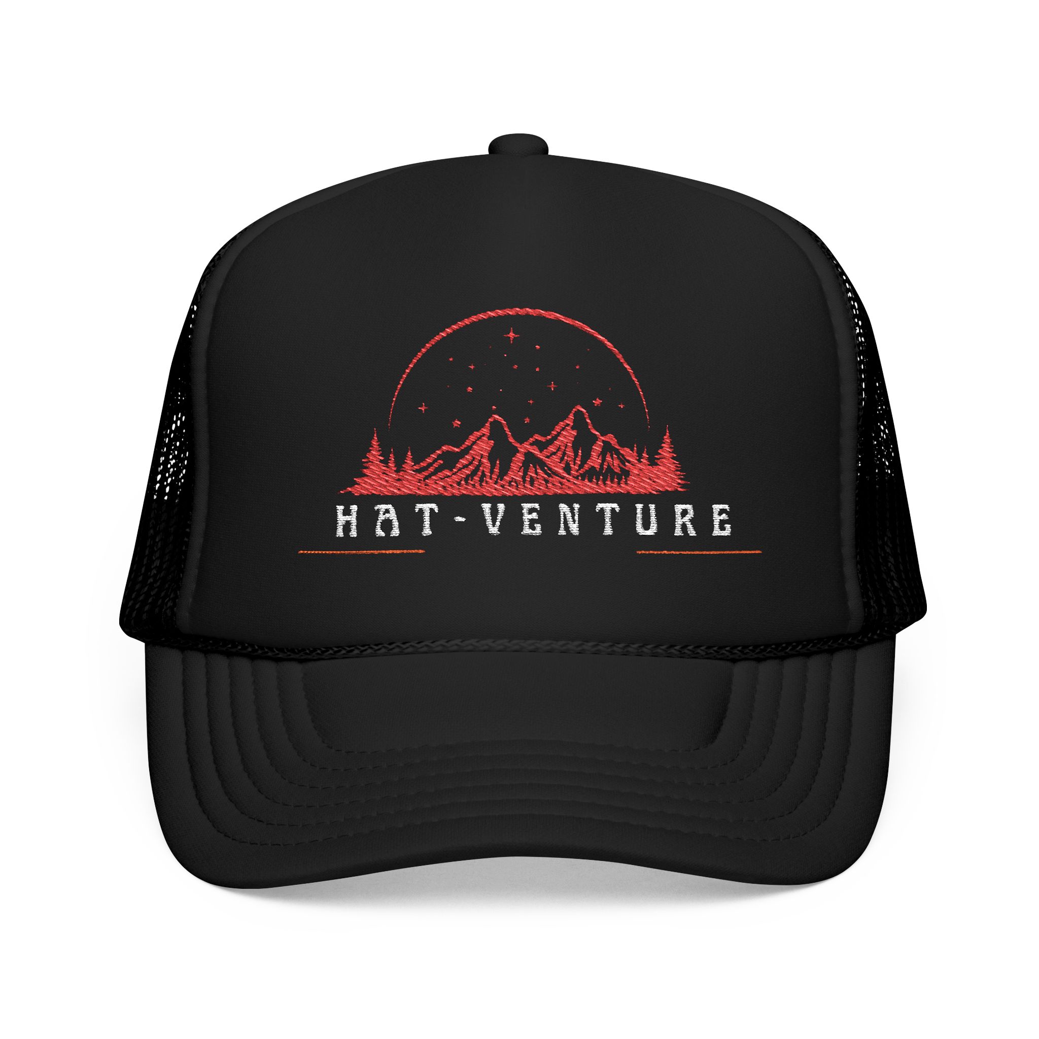 Adventure Foam Trucker Hat - Embroidered Hat, Outdoor Gear, Summer Accessory, Gift for Him/Her, Festival Headwear - Image 2