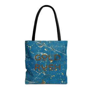 Stylish Tote Bag - Gold Rush Design | Eco-Friendly Shopping, Beach Bag, Chic Handbag, Gift Idea, Statement Accessory