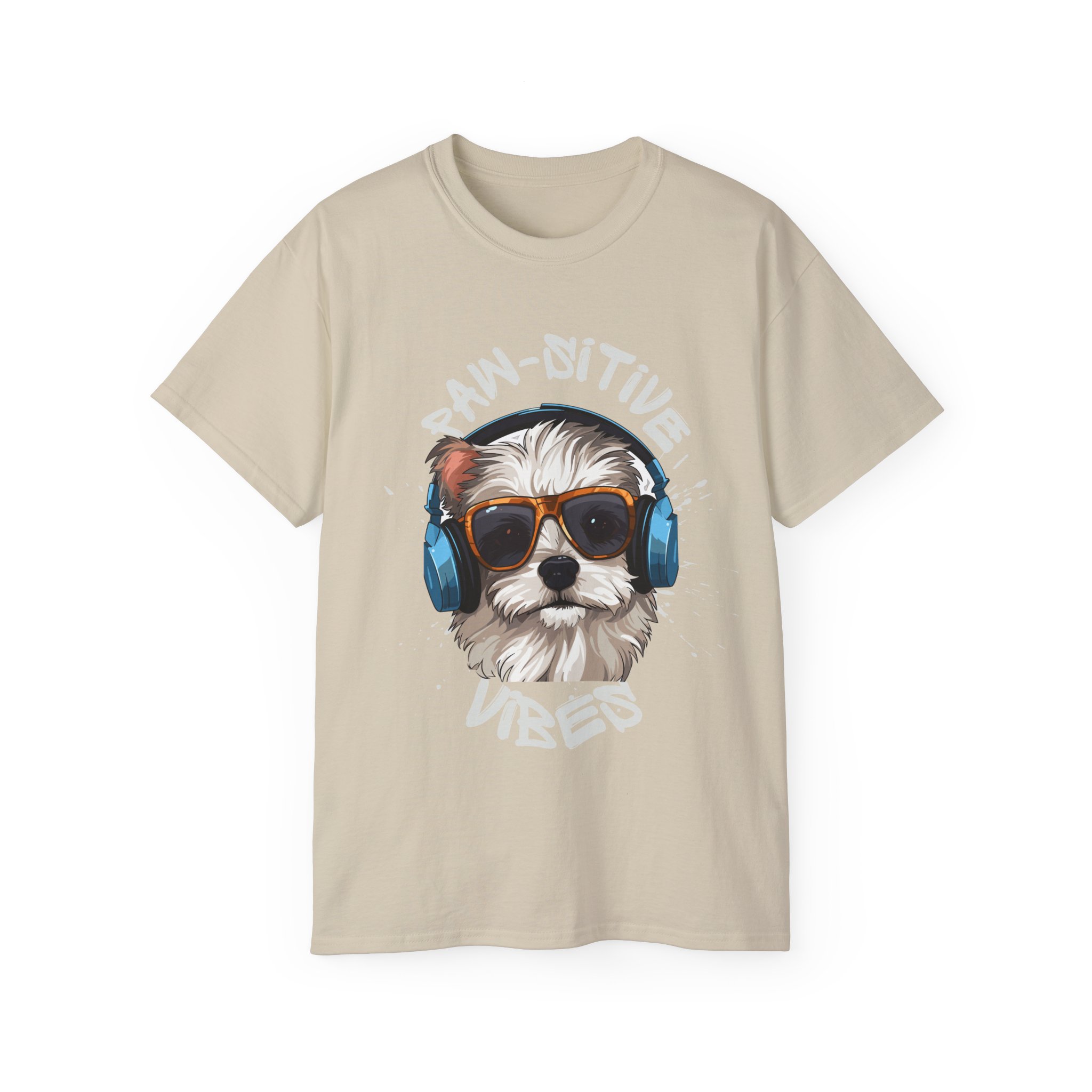 Positive Vibes Dog Tee - Cute Pet Lover Tee, Animal Lover Gift, Unisex Party Top, Fun Dog Apparel, Summer Casual Wear, T-Shirt for Women - Image 6