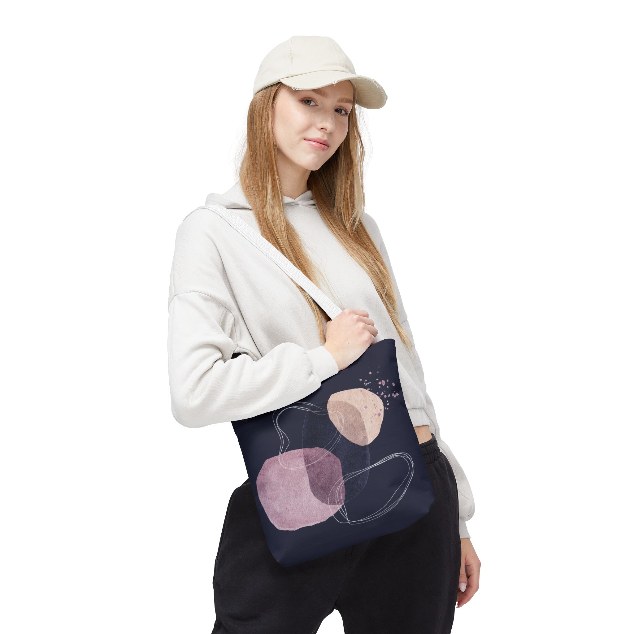 Chic Abstract Tote Bag for Everyday Use, Art Lover Gift, Stylish Shopping Bag, AOP Bag, Minimalist Canvas Tote - Image 17