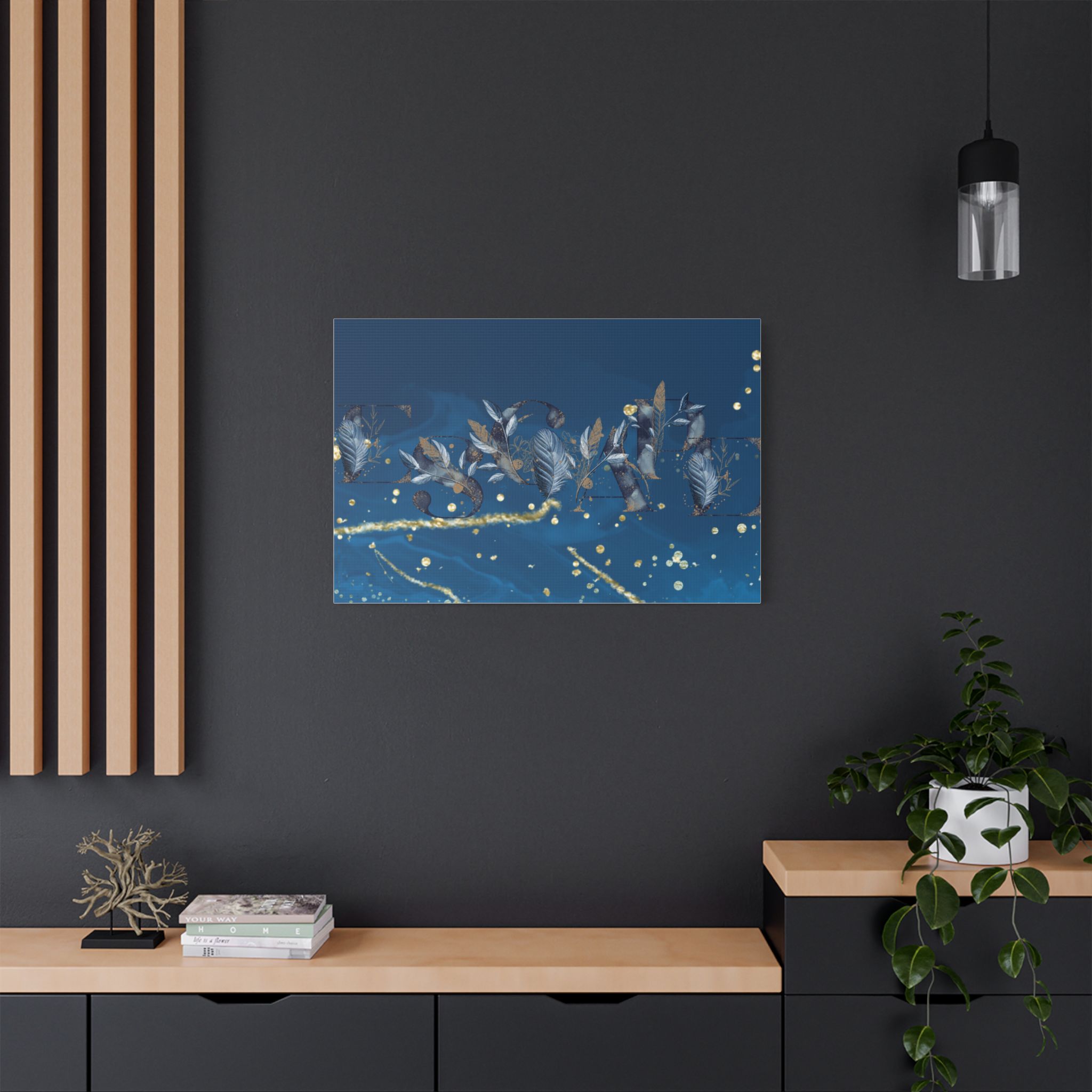 Elegant Floral Satin Canvas Wall Art, Modern Home Decor, Gift for Her, Wedding Decoration, Boho Wall Hanging, Inspirational Artwork - Image 4