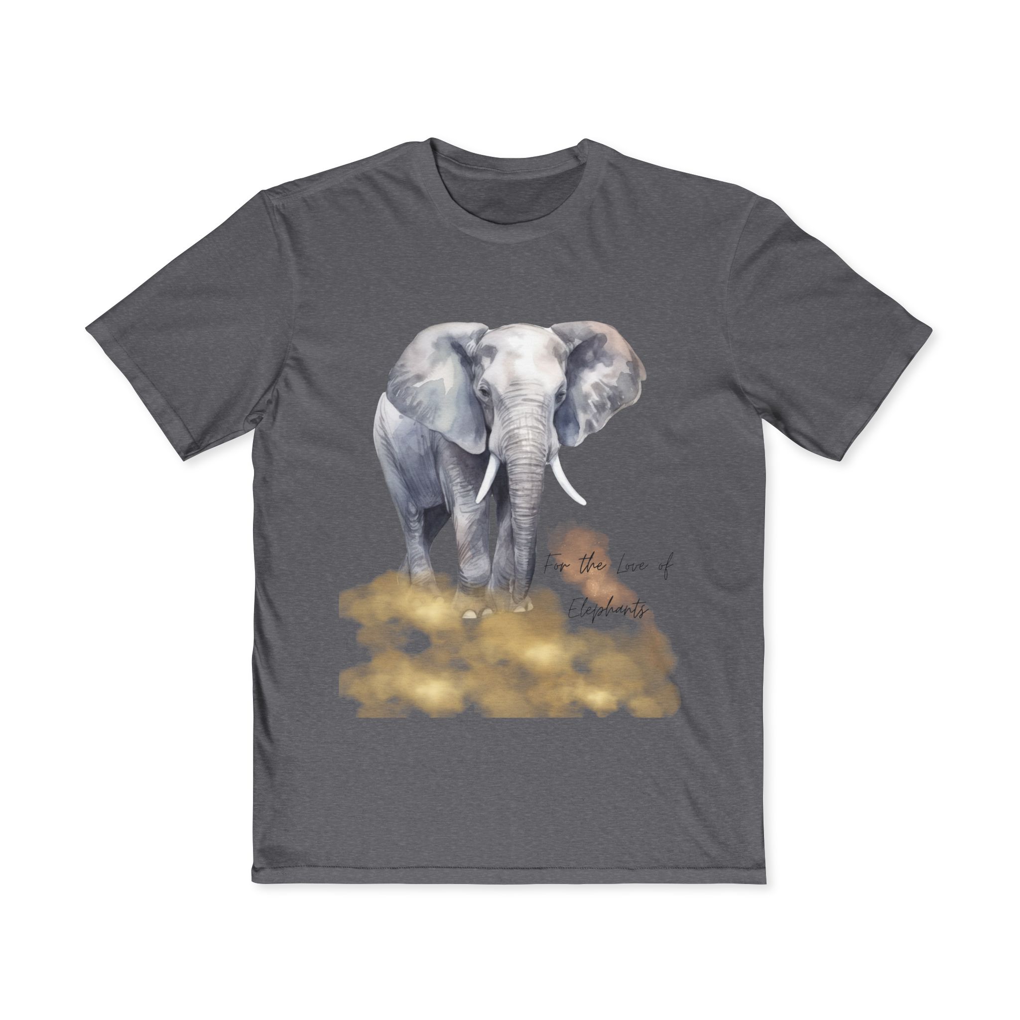 Elephant Love Tee, Animal Lover T-Shirt, Nature Shirt, Gift for Wildlife Enthusiasts, Eco-Friendly Fashion, Unisex Casual Wear, Men's T-Shirt - Image 11