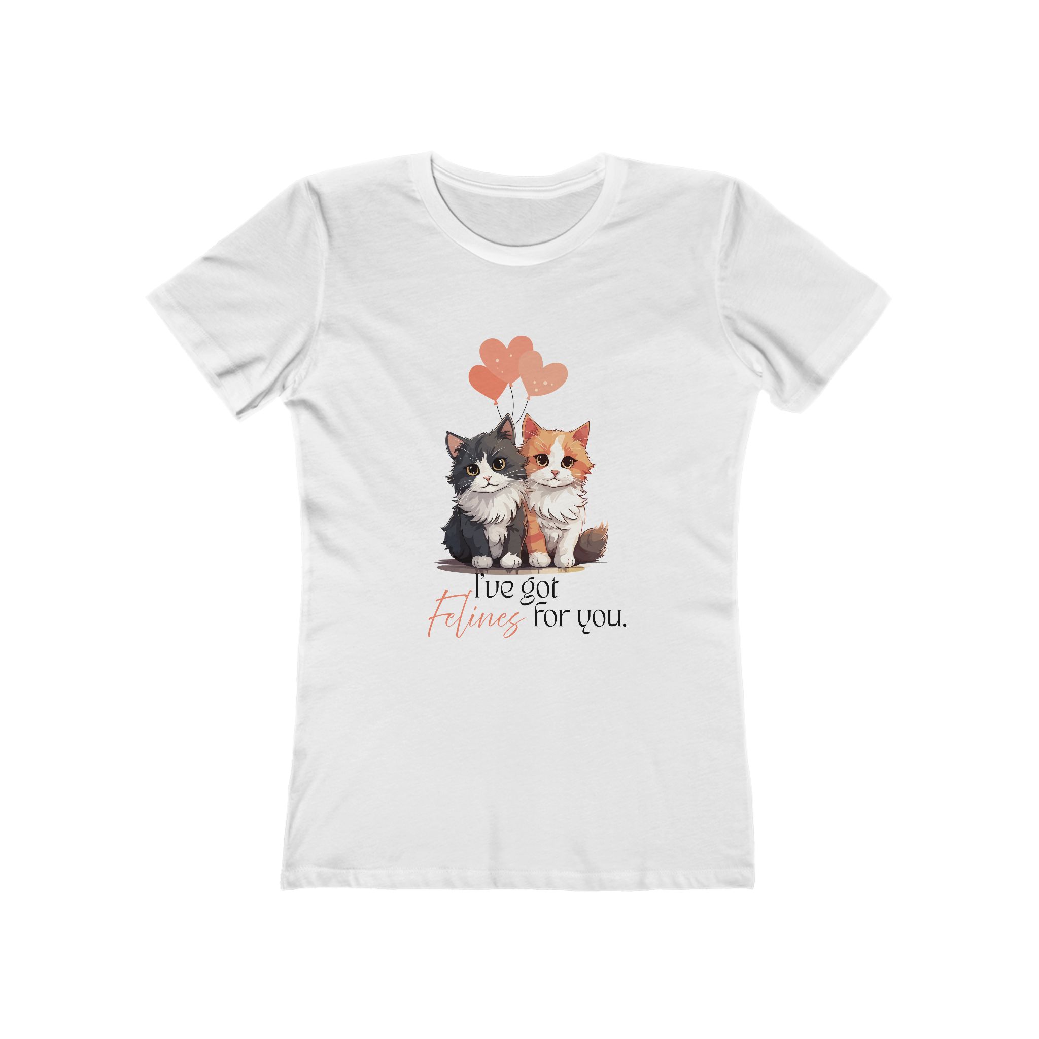 Cute Cat Graphic Tee for Women, Fun Love Shirt, Gift for Cat Lovers, Animal Lover Tee, Casual Pet Lover Apparel, Gift for Cat Owners - Image 2