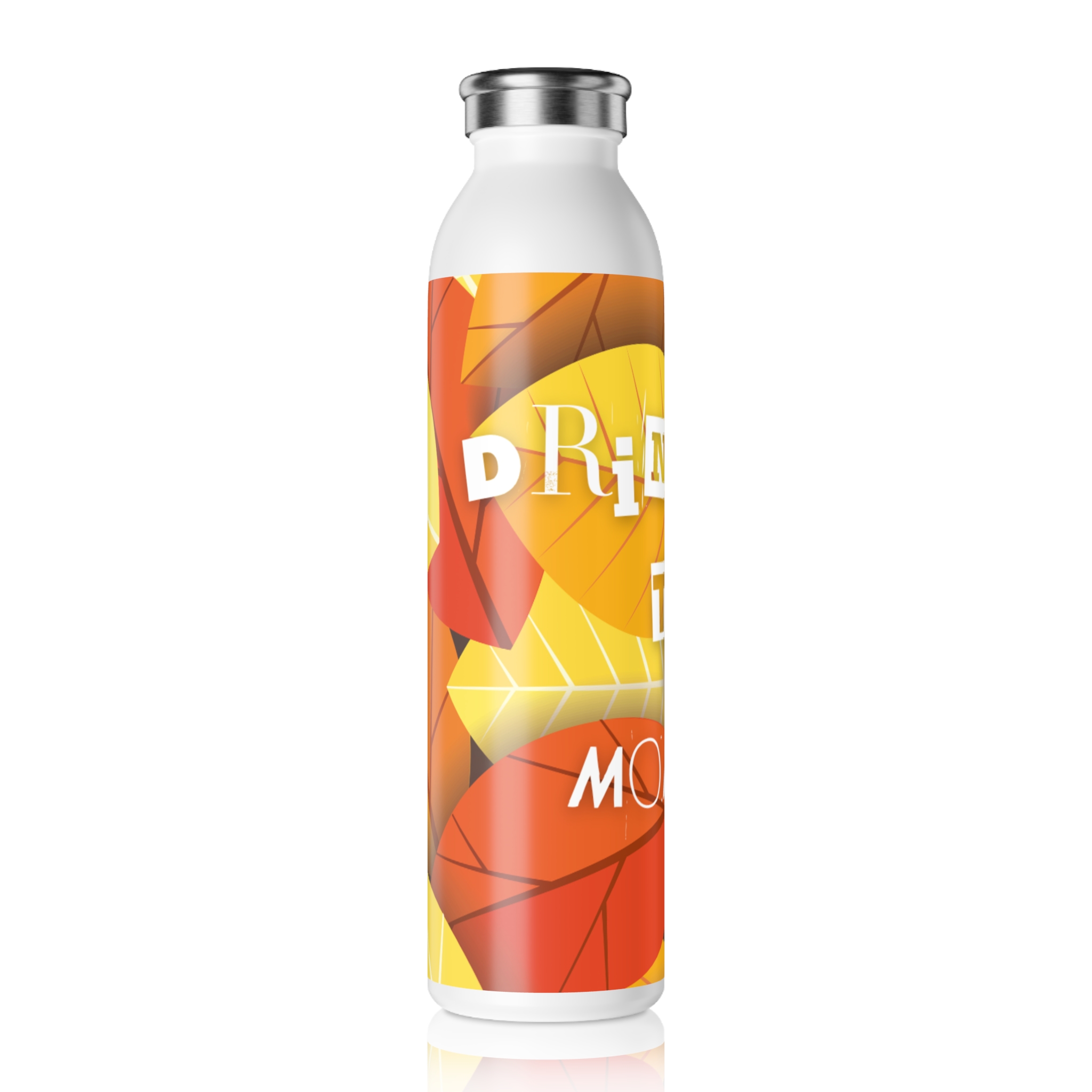 Autumn-Inspired Slim Water Bottle - Drink in the Moment, Perfect for Yoga, Hiking, Gifts for Outdoor Lovers, Eco-Friendly Hydration - Image 2
