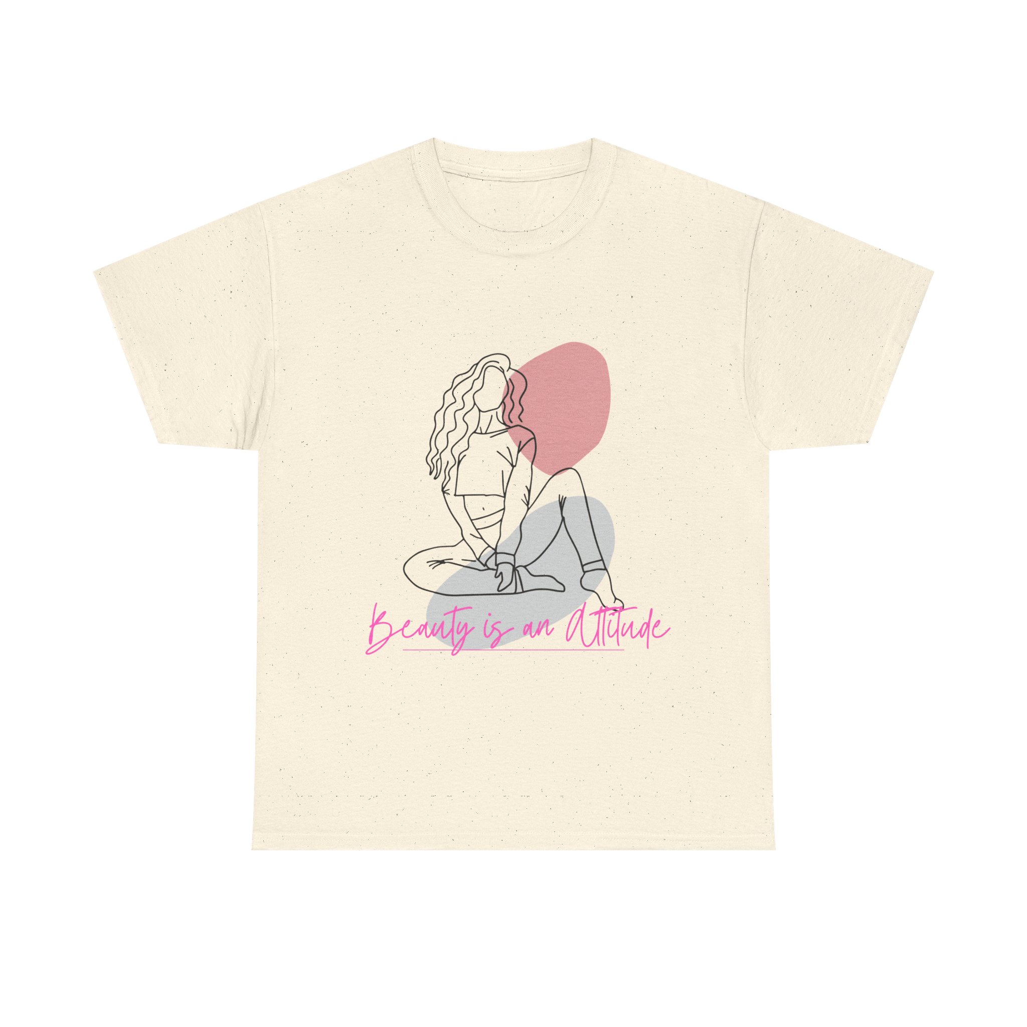 Empowering Quote Tee, Beauty is our Attitude Shirt, Feminine Unisex Cotton Tee, Self-Love Gift, Inspirational Graphic T-shirt, Empowered Women T-Shirt - Image 18