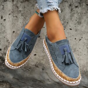Tassel Flats Cozy Loafers for Women