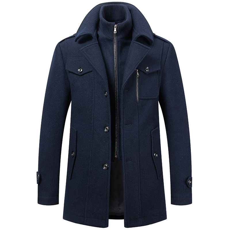 Cold-resistant plus cotton woolen men's jacket - Image 7