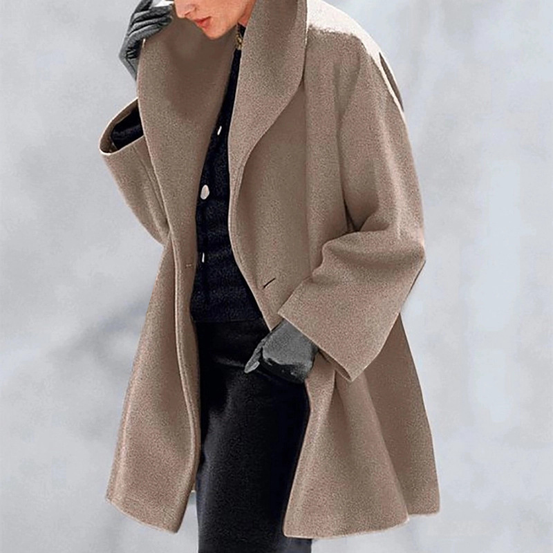 Women's Woolen Coat For Autumn And Winter - Image 10