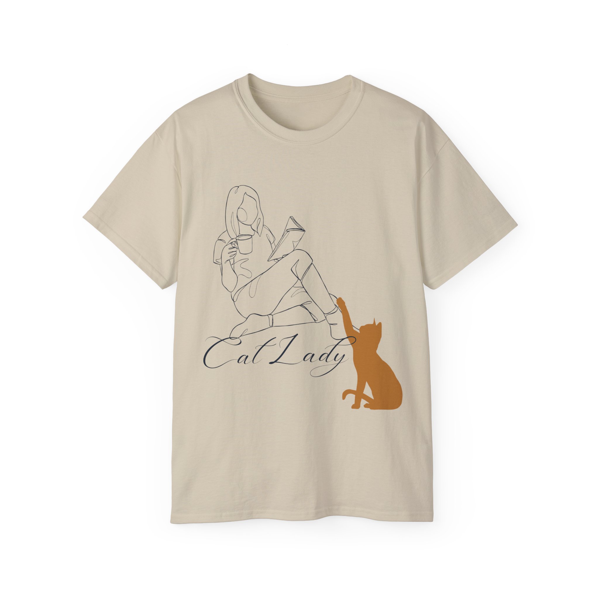 Cat Lady Ultra Cotton Tee, Cat Lover Gift, Pet Owner's Shirt, Unique Casual Tee, Gift for Her, Cute Animal Tee, Animal Lover T-Shirt - Image 10