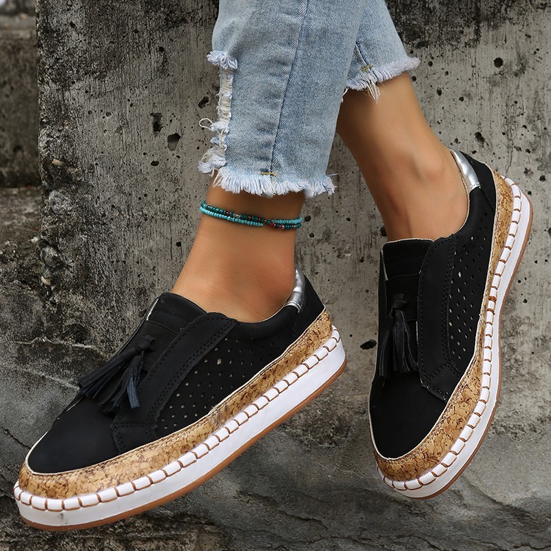 Tassel Flats Cozy Loafers for Women - Image 3