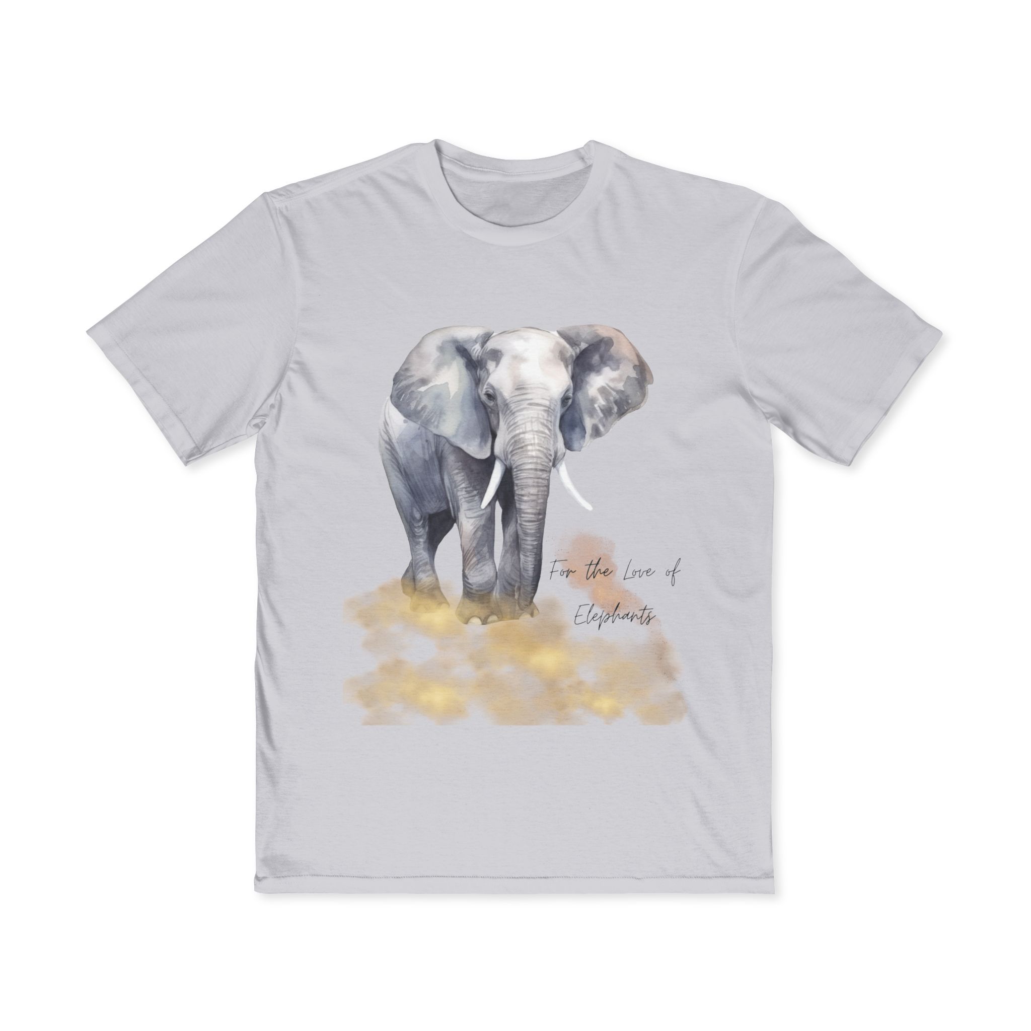 Elephant Love Tee, Animal Lover T-Shirt, Nature Shirt, Gift for Wildlife Enthusiasts, Eco-Friendly Fashion, Unisex Casual Wear, Men's T-Shirt - Image 9