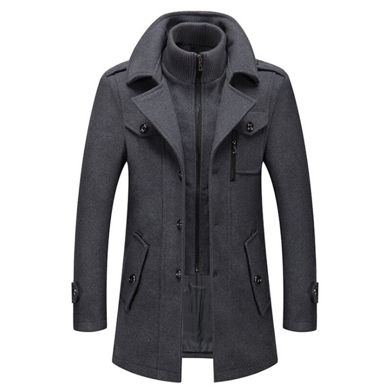 Cold-resistant plus cotton woolen men's jacket - Image 4