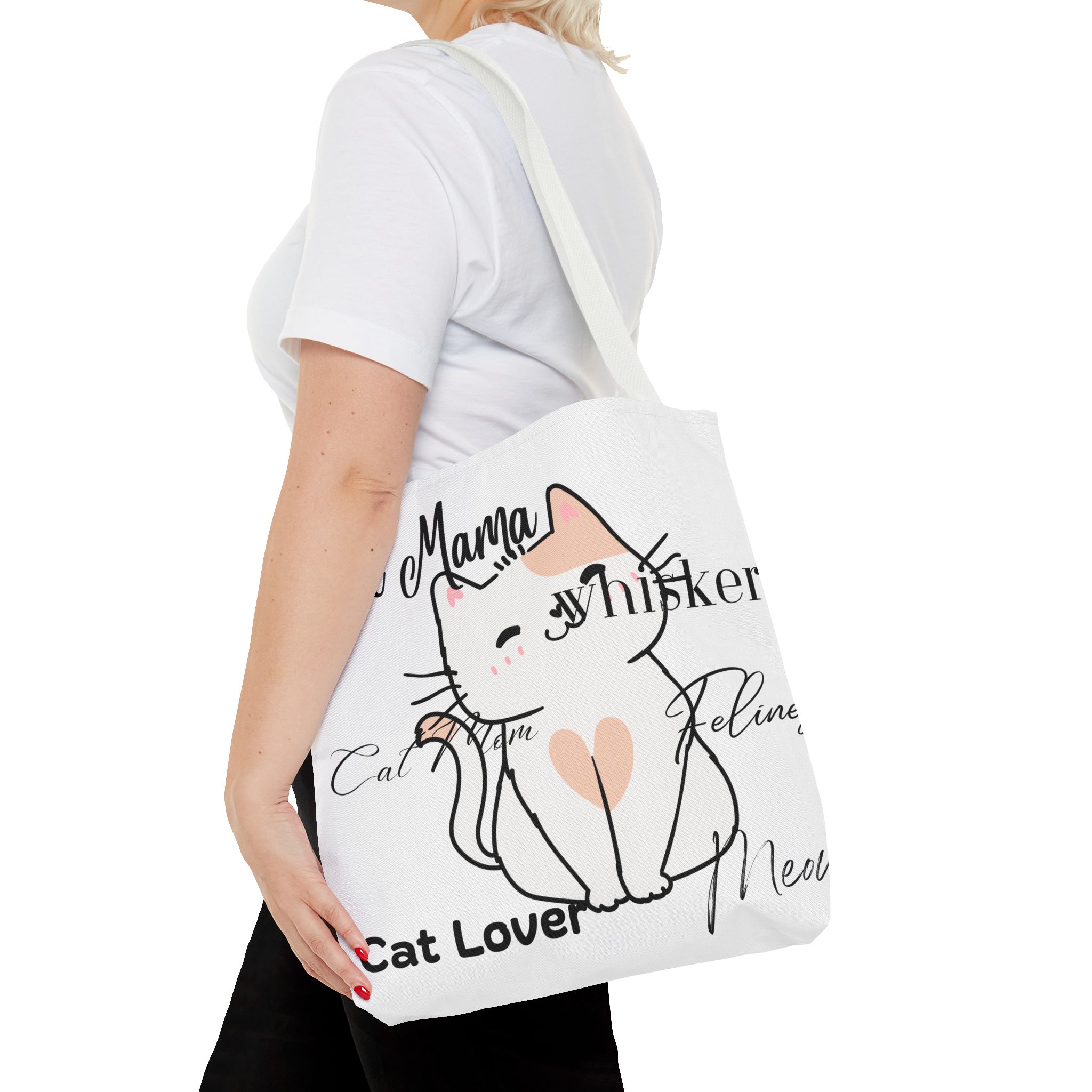 Cat Lover Tote Bag - Perfect Gift for Cat Moms, Animal Enthusiasts, Pet Lovers, Unique Cat-themed Accessory, Ideal for Everyday Use - Image 20