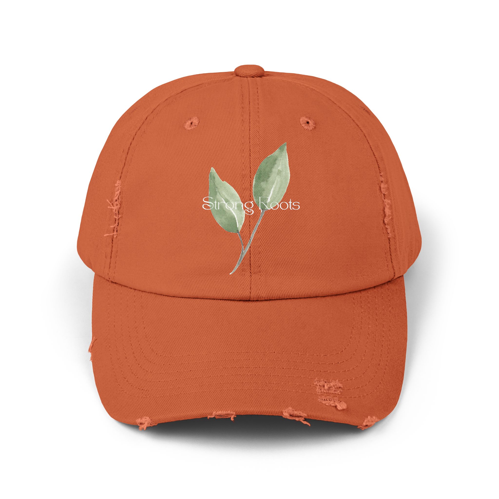 Distressed Cap with Leaf Design, Casual Hat, Trendy Headwear, Gifts for Nature Lovers, Summer Accessory, Outdoor Events - Image 9